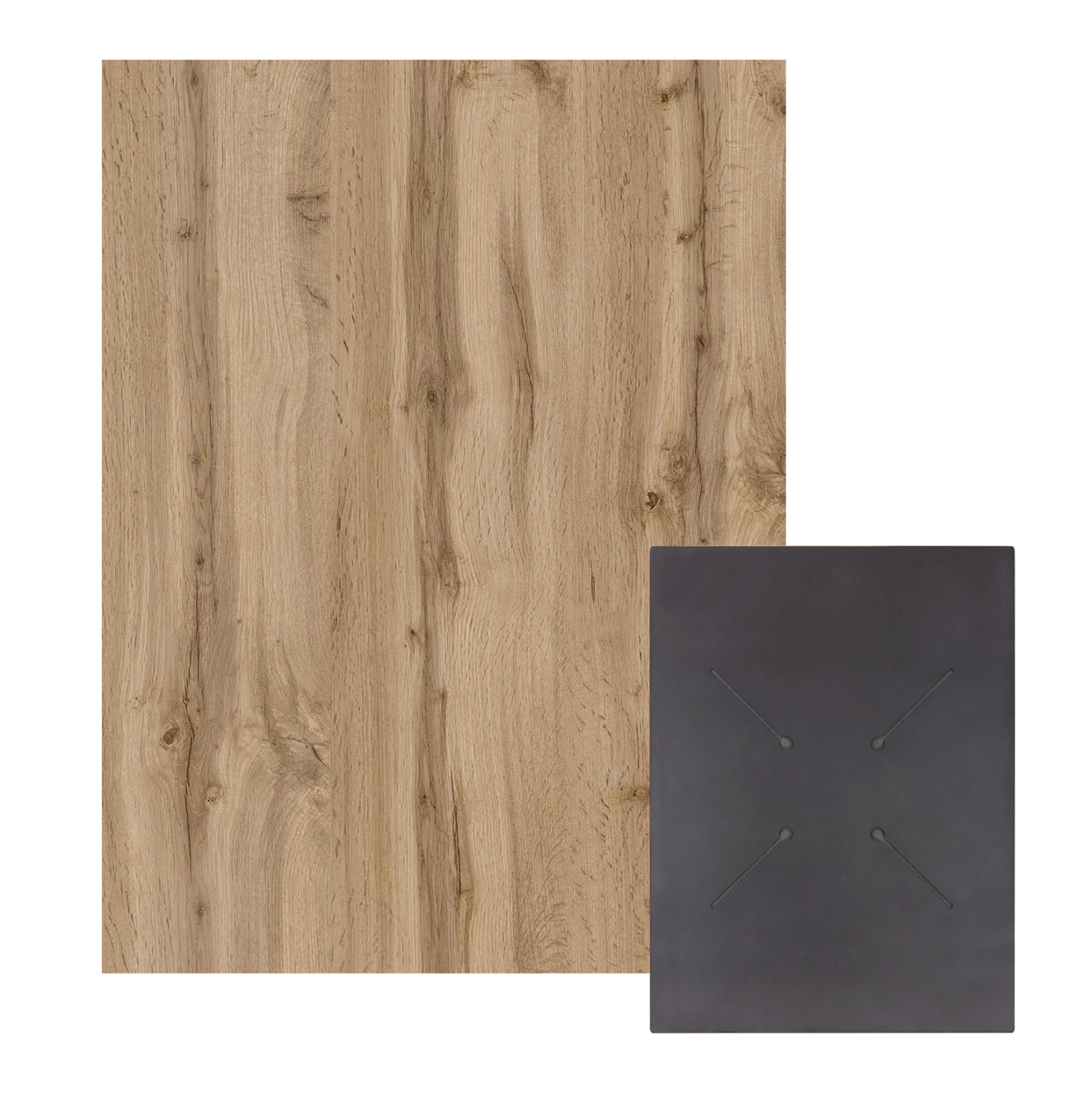 ΕΠΙΦΑΝΕΙΑ ΤΡΑΠΕΖΙΟΥ HPL ΟΡΘΟΓΩΝΙΑ HM6350.36 SONAMA OAK 60x80εκ. 1