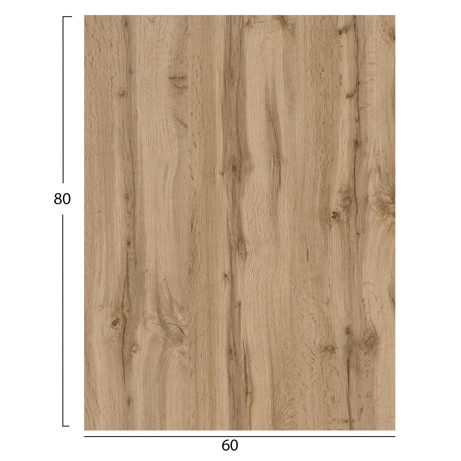 ΕΠΙΦΑΝΕΙΑ ΤΡΑΠΕΖΙΟΥ HPL ΟΡΘΟΓΩΝΙΑ HM6350.36 SONAMA OAK 60x80εκ. 2