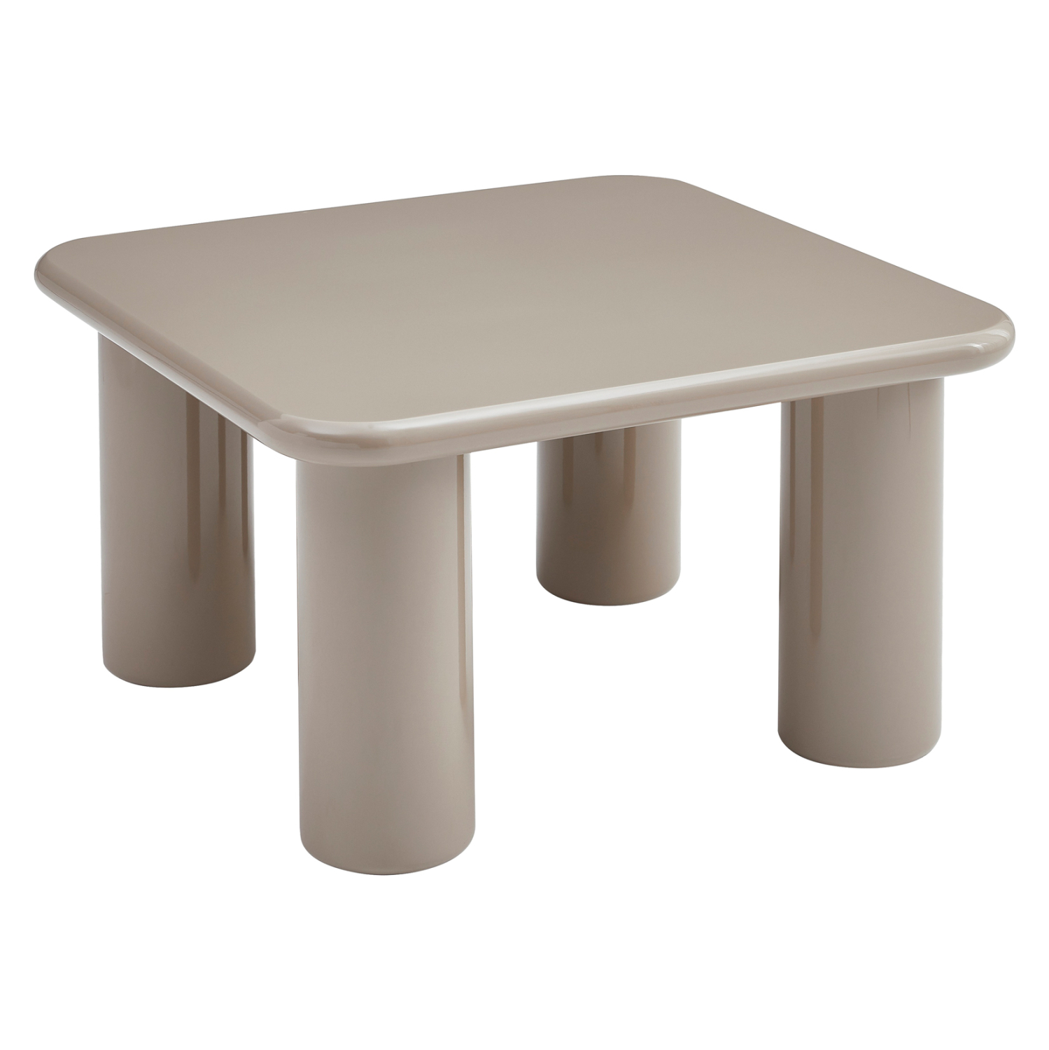 ΤΡΑΠΕΖΙ ΣΑΛΟΝΙΟΥ SOLNA HM18453.05 MDF ΣΕ GLOSSY TAUPE 80x80x45Υεκ 1