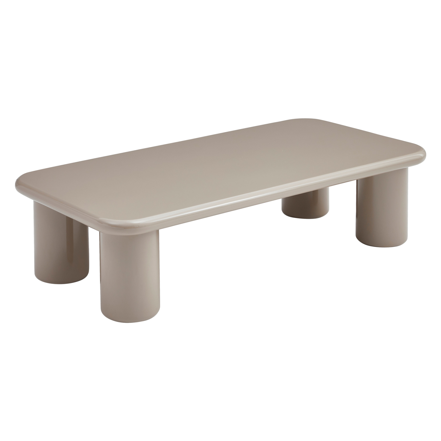 ΤΡΑΠΕΖΙ ΣΑΛΟΝΙΟΥ SOLNA HM18454.05 MDF ΣΕ GLOSSY TAUPE (ΑΝΟΙΧΤΟ ΓΚΡΙ) 120x60x31Υεκ 1