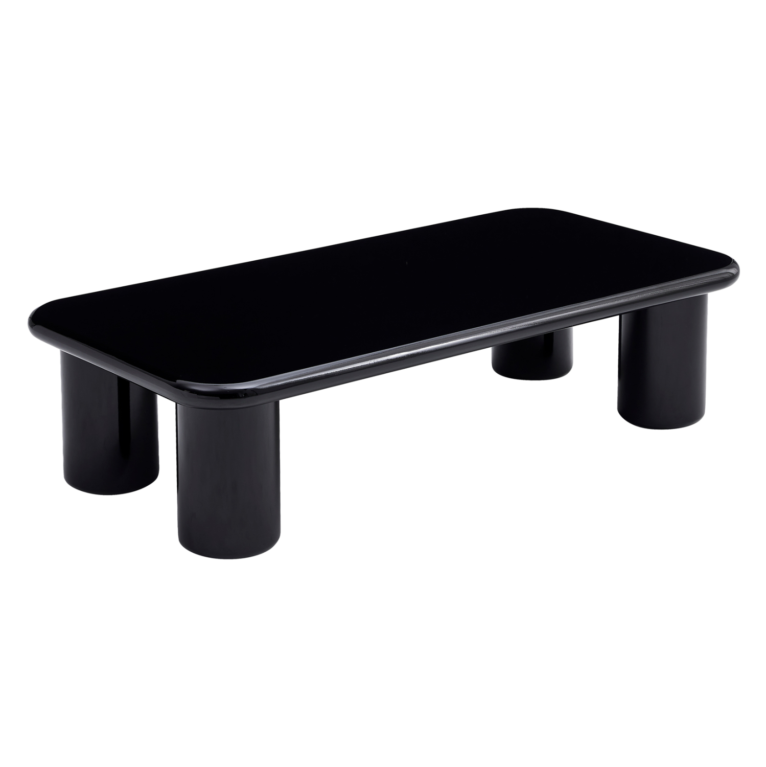 ΤΡΑΠΕΖΙ ΣΑΛΟΝΙΟΥ SOLNA HM18454.02 MDF ΣΕ GLOSSY ΜΑΥΡΟ 120x60x31Υεκ 1