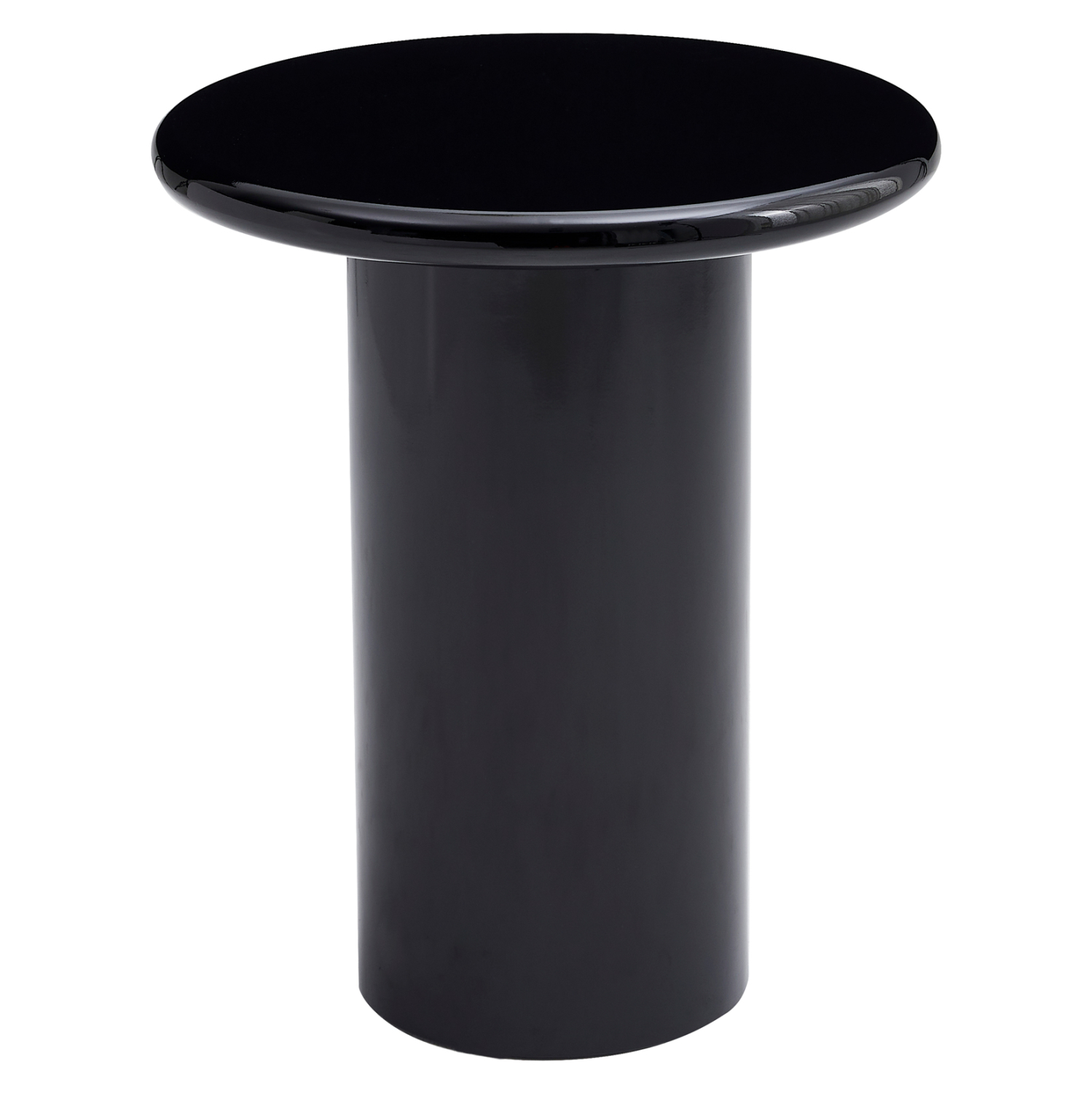 ΒΟΗΘΗΤΙΚΟ ΤΡΑΠΕΖΑΚΙ SOLNA HM18455.02 MDF ΣΕ GLOSSY ΜΑΥΡΟ Φ50x59Υεκ 1