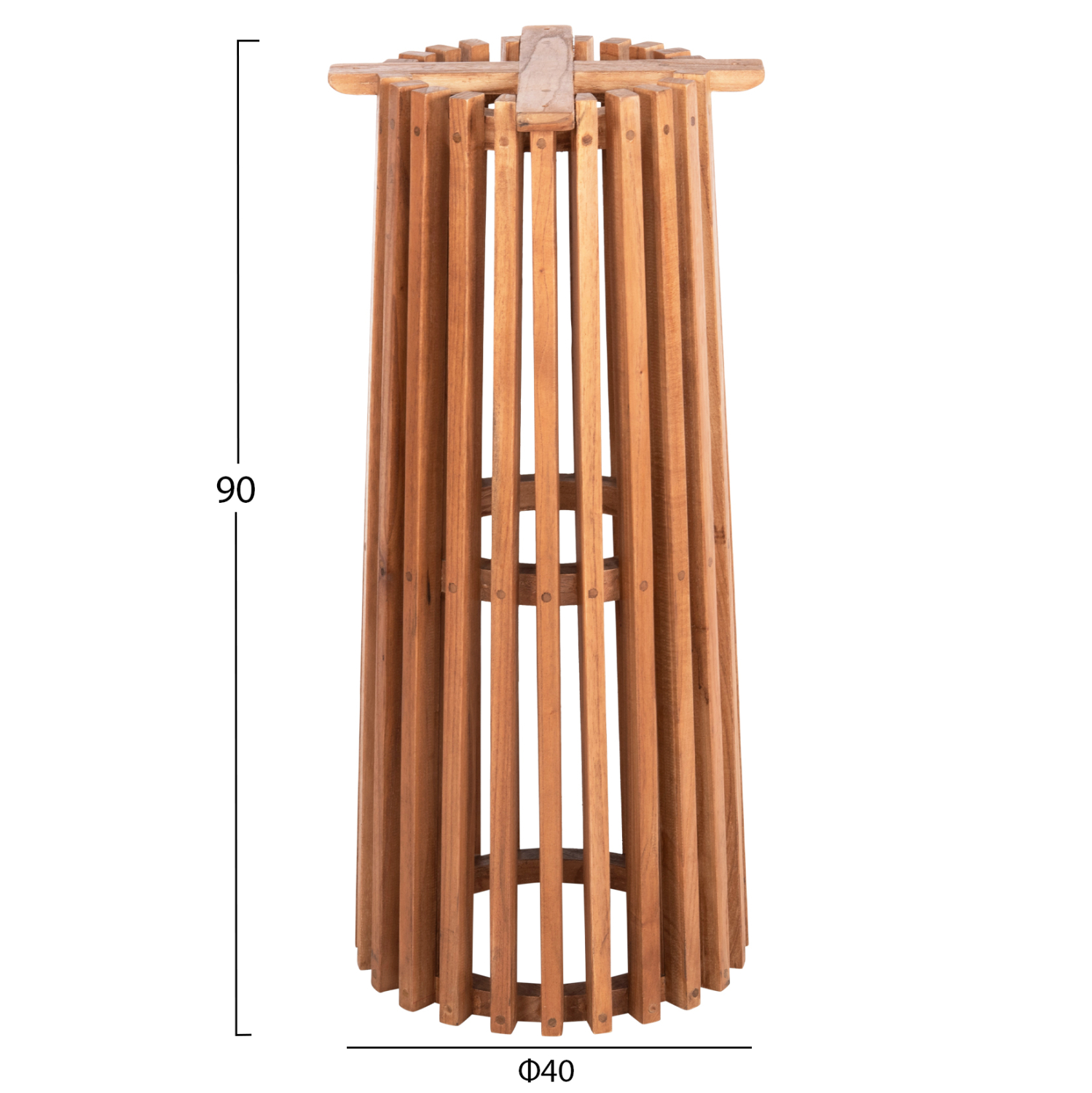 ΒΑΣΗ BAR STAND ΕΣΩΤ.ΧΩΡΟΥ ΜΕΣ.ΥΨΟΥΣ ΣΤΡΟΓΓΥΛΗ FRANTZ HM9857.11 MINDI ΞΥΛΟ ΣΕ ΦΥΣΙΚΟ Φ40x90Υεκ. 2