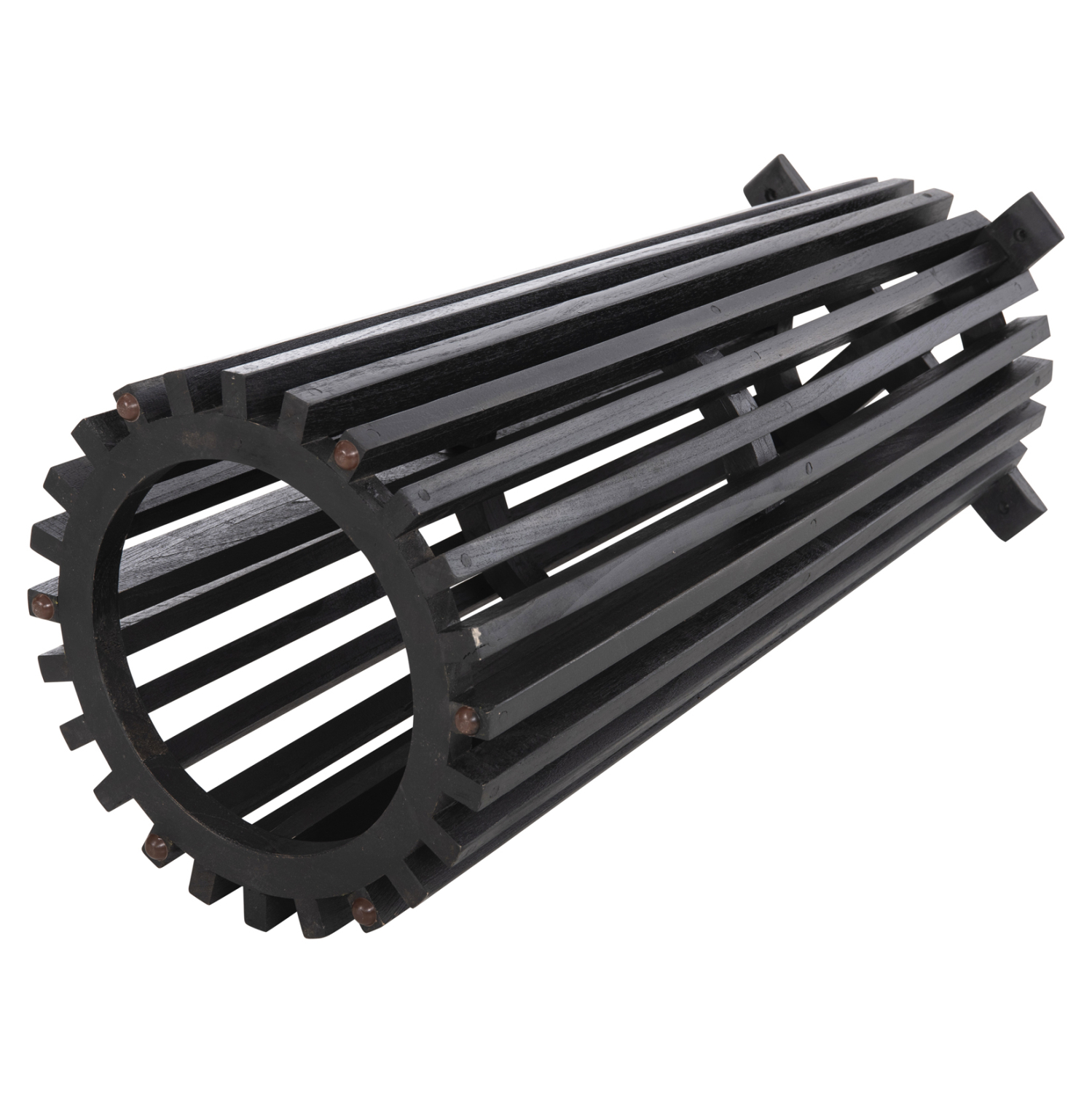 ΒΑΣΗ BAR STAND ΕΣΩΤ.ΧΩΡΟΥ ΜΕΣ.ΥΨΟΥΣ ΣΤΡΟΓΓΥΛΗ FRANTZ HM9857.12 MINDI ΞΥΛΟ ΣΕ ΜΑΥΡΟ Φ40x90Υεκ. 5