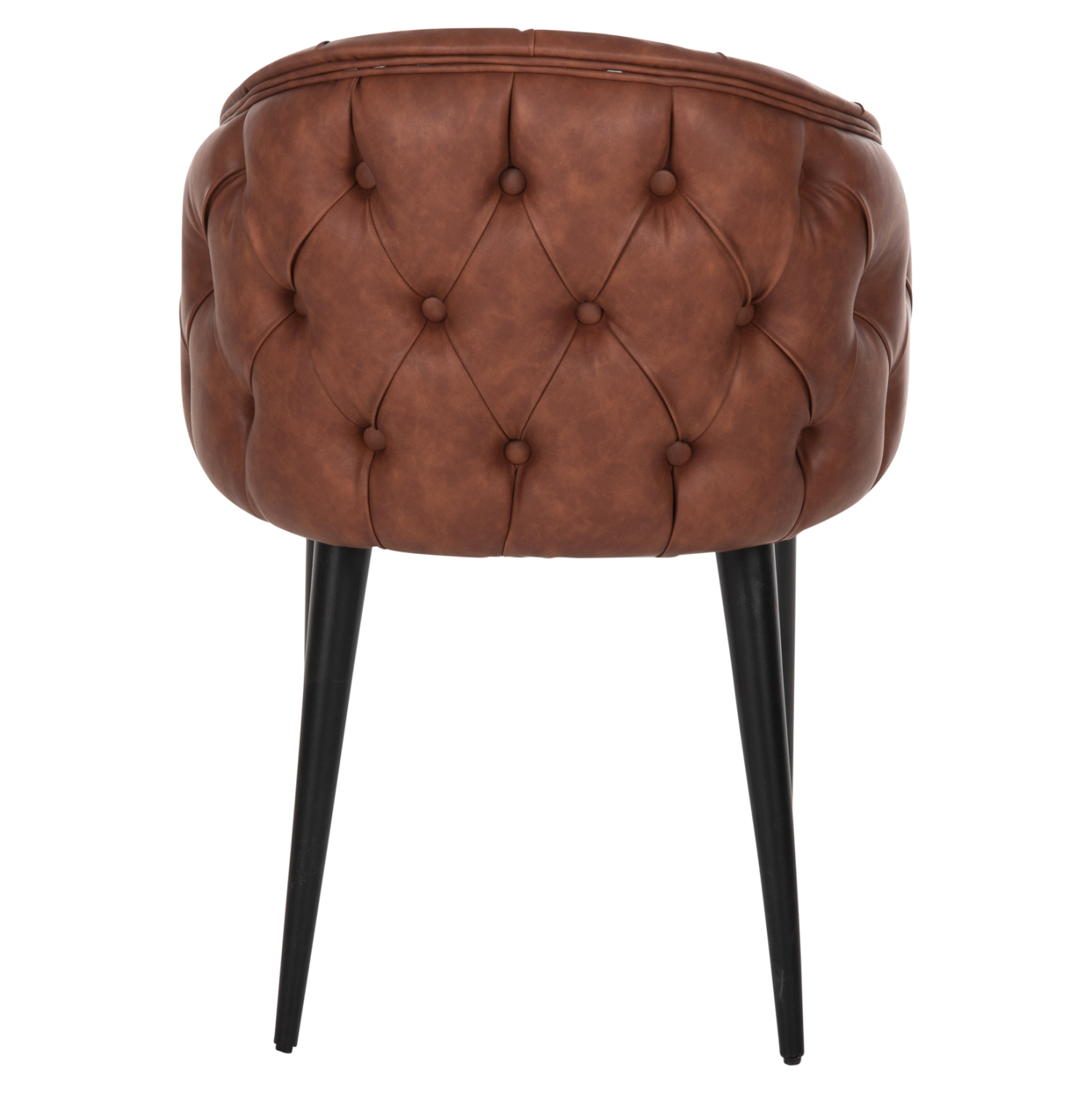 ΠΟΛΥΘΡΟΝΑ LORETTA HM9271.53 ΜΕ ΤΑΜΠΑ ΤΕΧΝΟΔΕΡΜΑ &amp; ΞΥΛΙΝΑ ΜΑΥΡΑ ΠΟΔΙΑ 53x60x82Υεκ. 6