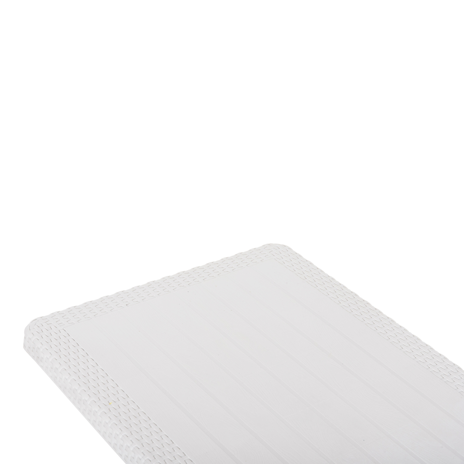 ΤΡΑΠΕΖΙ ΠΤΥΣΣΟΜΕΝΟ CONNY HM6146.03 ΛΕΥΚΟ ΠΟΛΥΠΡΟΠΥΛΕΝΙΟ ΟΨΗ RATTAN TOP-ΜΕΤΑΛΛΙΚΗ ΒΑΣΗ 114x64x74Υεκ. 8