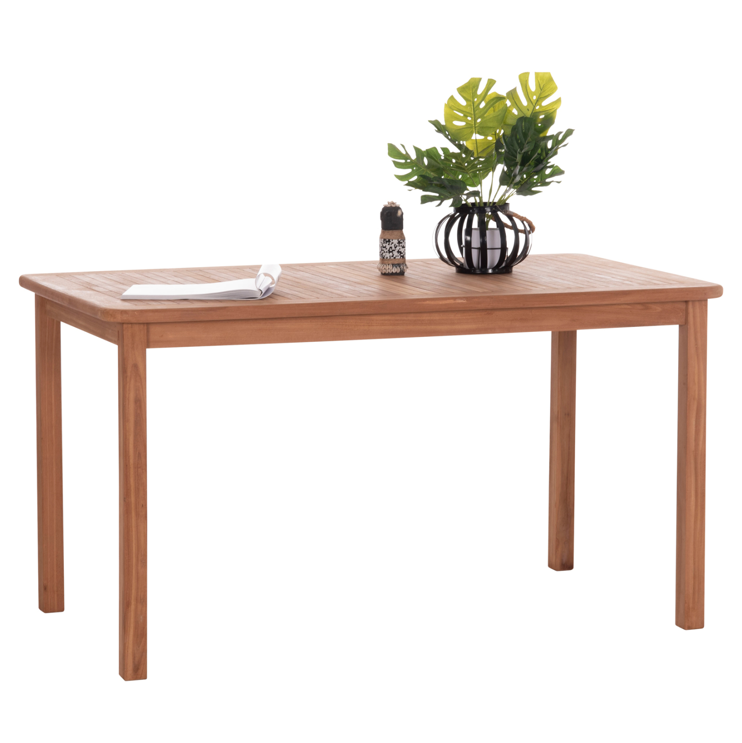 ΤΡΑΠΕΖΙ ΟΡΘΟΓΩΝΙΟ PRESSCOT HM18123 ΞΥΛΟ TEAK--ΦΥΣΙΚΟ 140x80x76Υεκ. 1