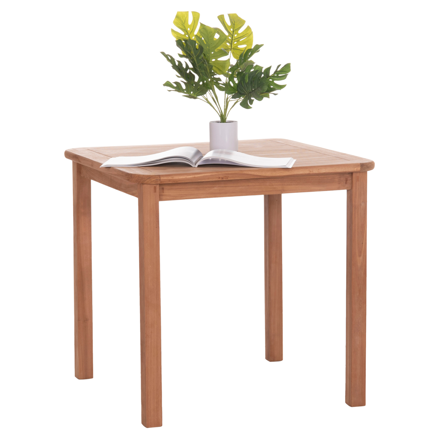 ΤΡΑΠΕΖΙ ΤΕΤΡΑΓΩΝΟ PRESSCOT HM18122 ΞΥΛΟ TEAK--ΦΥΣΙΚΟ 80x80x76Υεκ. 1