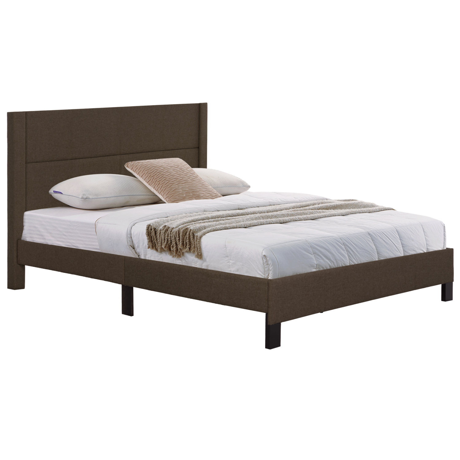 ΚΡΕΒΑΤΙ TRILLOP HM666.13 ΚΑΦΕ ΥΦΑΣΜΑ ΓΙΑ ΣΤΡΩΜΑ 160X200εκ. 1