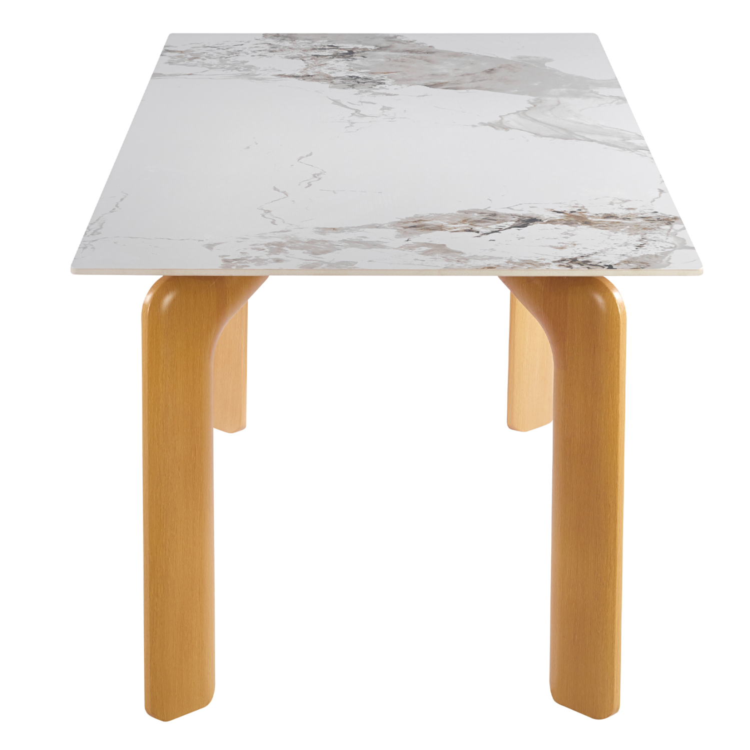 ΤΡΑΠΕΖΙ DALLE HM18479.02 MDF TOP ΟΨΗ ΜΑΡΜΑΡΟΥ-ΜΕΤΑΛ.ΠΟΔΙΑ OΨΗ ΦΥΣΙΚΟΥ ΞΥΛΟΥ 180x90x76Υεκ 4