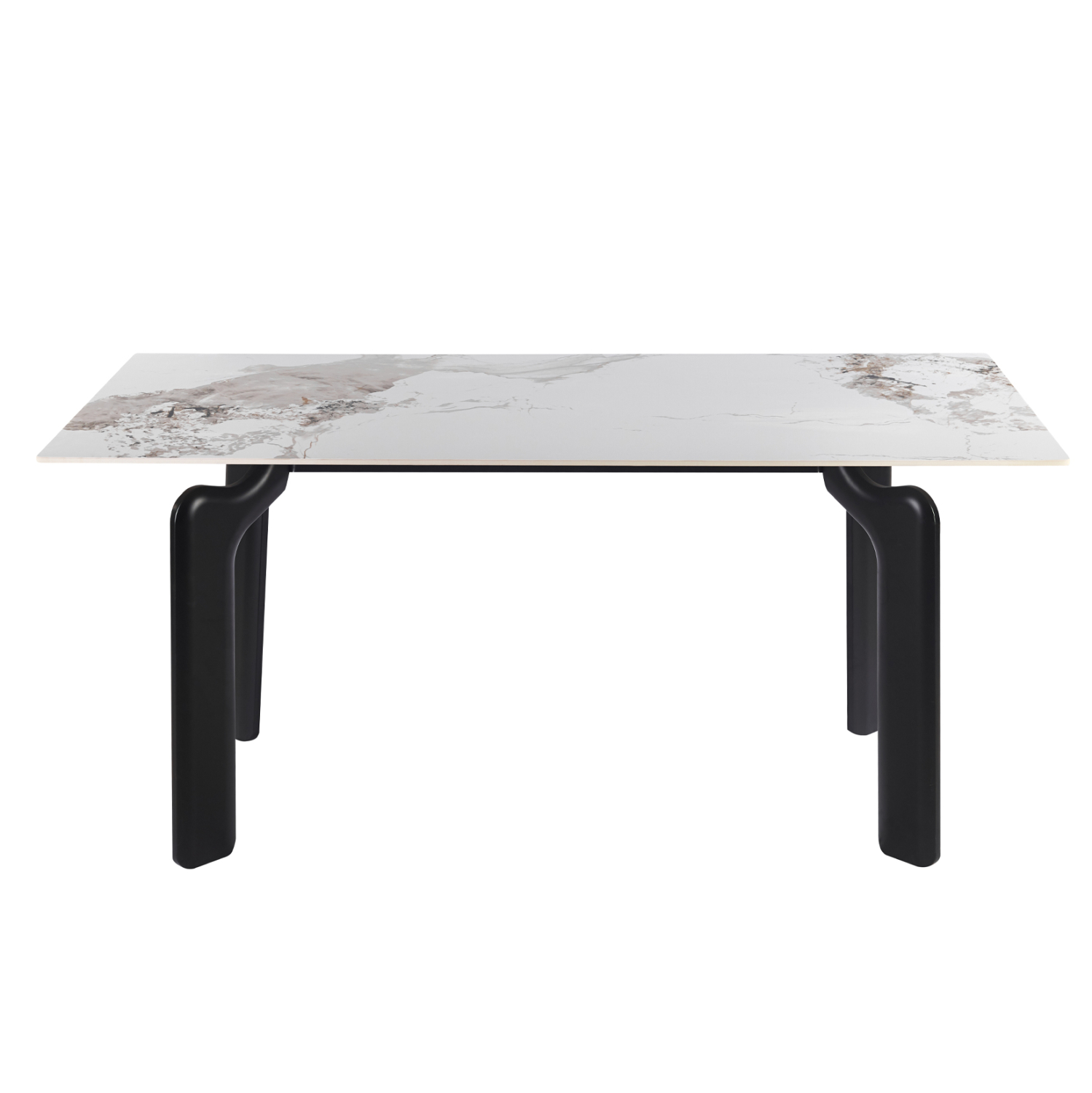 ΤΡΑΠΕΖΙ DALLE HM18479.03 MDF TOP ΟΨΗ ΜΑΡΜΑΡΟΥ-ΜΕΤΑΛ.ΠΟΔΙΑ ΣΕ ΜΑΥΡΟ 180x90x76Υεκ 3