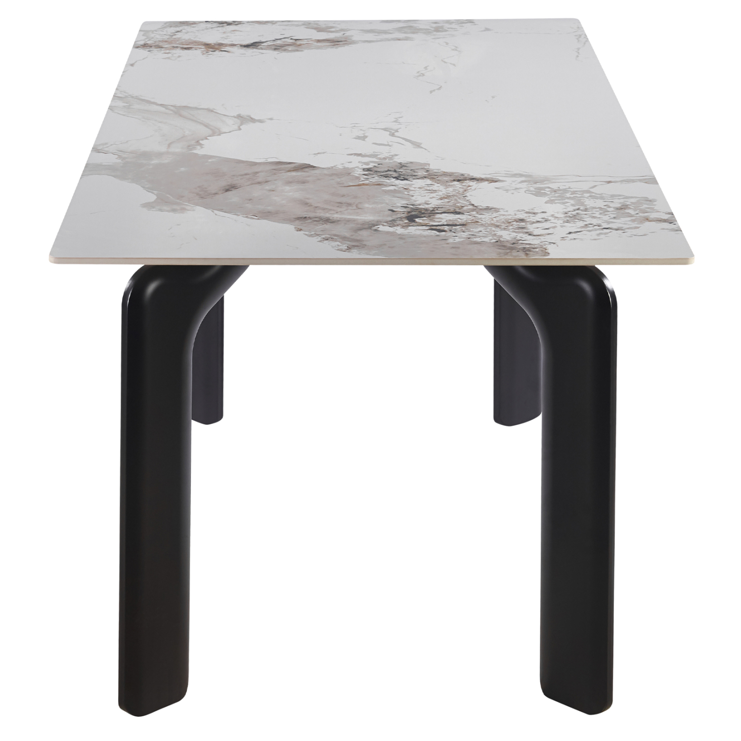 ΤΡΑΠΕΖΙ DALLE HM18479.03 MDF TOP ΟΨΗ ΜΑΡΜΑΡΟΥ-ΜΕΤΑΛ.ΠΟΔΙΑ ΣΕ ΜΑΥΡΟ 180x90x76Υεκ 4