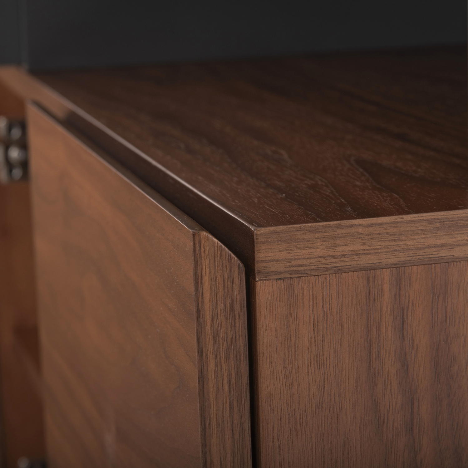 ΜΠΟΥΦΕΣ PREDA HM9747 MDF ΜΕ ΚΑΡΥΔΙ &amp; ΣΚΟΥΡΟ ΓΚΡΙ ΚΑΠΛΑΜΑ 167x28-40x80Υεκ. 8