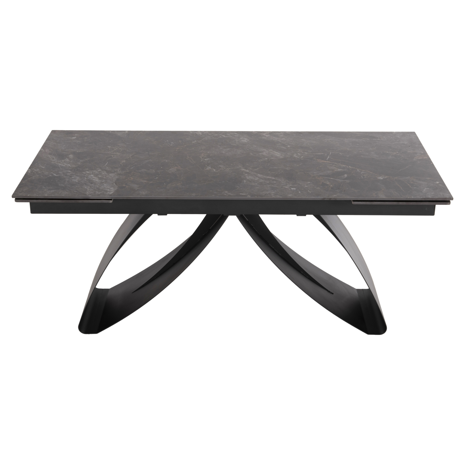 ΤΡΑΠΕΖΙ ΤΡΑΠΕΖΑΡΙΑΣ TEGATT HM9850.02 ΚΕΡΑΜΙΚΟ TOP ΠΤΥΣΣΟΜΕΝΟ-ΜΑΥΡΟ 180-260x90x77Υεκ 4