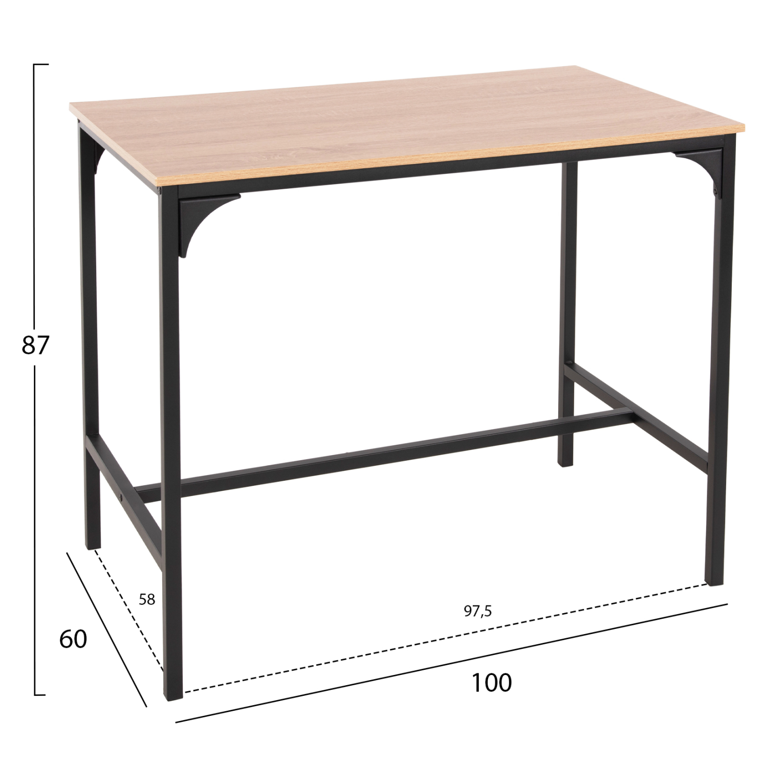 ΣΕΤ ΤΡΑΠΕΖΑΡΙΑ ΜΠΑΡ 5ΤΜΧ BOXY HM9882.01 ΜΑΥΡΟ ΜΕΤΑΛΛΟ-ΜΕΛΑΜΙΝΗ ΣΕ SONAMA 3