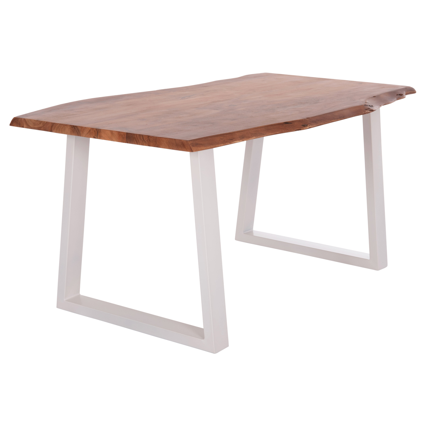 ΤΡΑΠΕΖΙ ΤΡΑΠΕΖΑΡΙΑΣ MONTANA HM8336.12 ΞΥΛΟ ΑΚΑΚΙΑΣ 4εκ.ΠΑΧΟΣ-ΛΕΥΚΑ ΠΟΔΙΑ 160X90X77Υεκ. 4