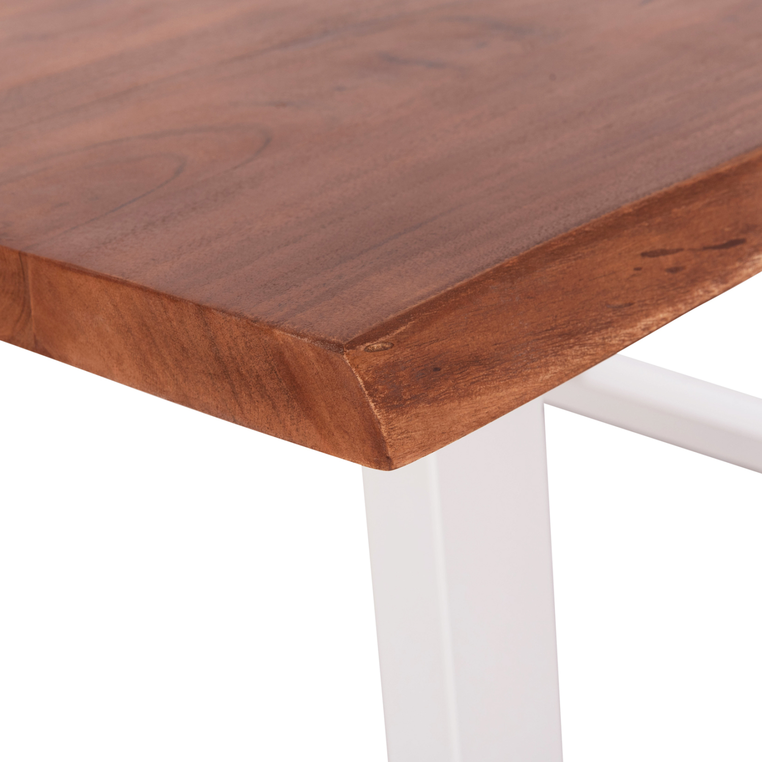 ΤΡΑΠΕΖΙ ΤΡΑΠΕΖΑΡΙΑΣ MONTANA HM8336.12 ΞΥΛΟ ΑΚΑΚΙΑΣ 4εκ.ΠΑΧΟΣ-ΛΕΥΚΑ ΠΟΔΙΑ 160X90X77Υεκ. 6