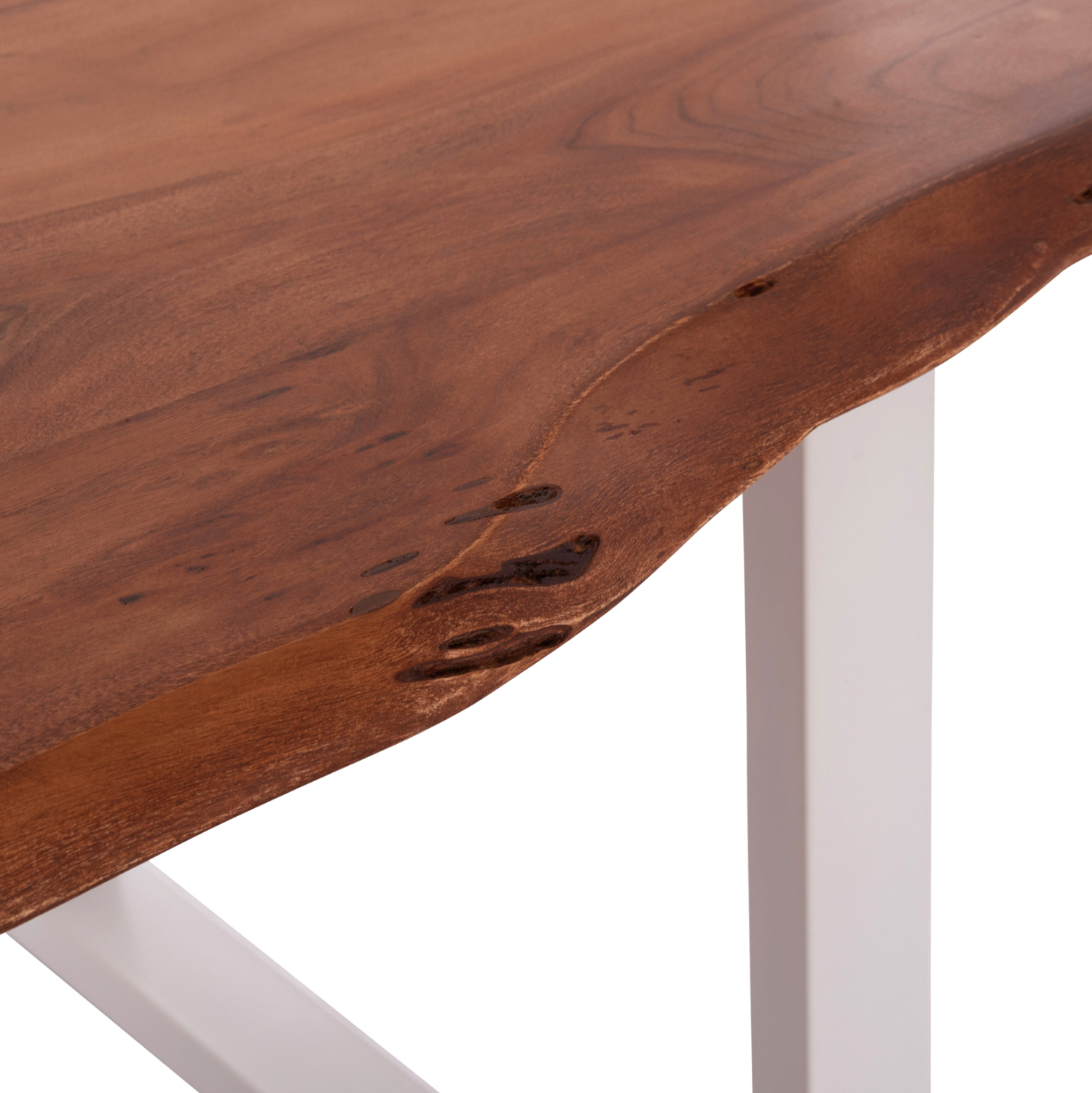 ΤΡΑΠΕΖΙ ΤΡΑΠΕΖΑΡΙΑΣ MONTANA HM8336.12 ΞΥΛΟ ΑΚΑΚΙΑΣ 4εκ.ΠΑΧΟΣ-ΛΕΥΚΑ ΠΟΔΙΑ 160X90X77Υεκ. 7