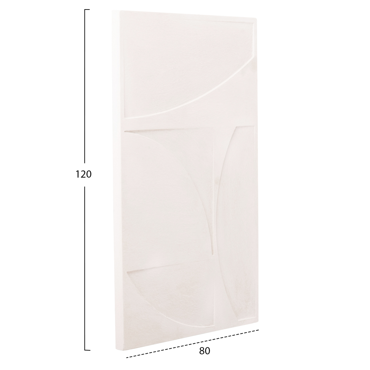 ΠΙΝΑΚΑΣ ΣΕΙΡΑ SANTORINI HM4506 MDF ΣΕ ΥΠΟΛΕΥΚΟ ΧΡΩΜΑ 80x4(πάχος)x120Υεκ. 2
