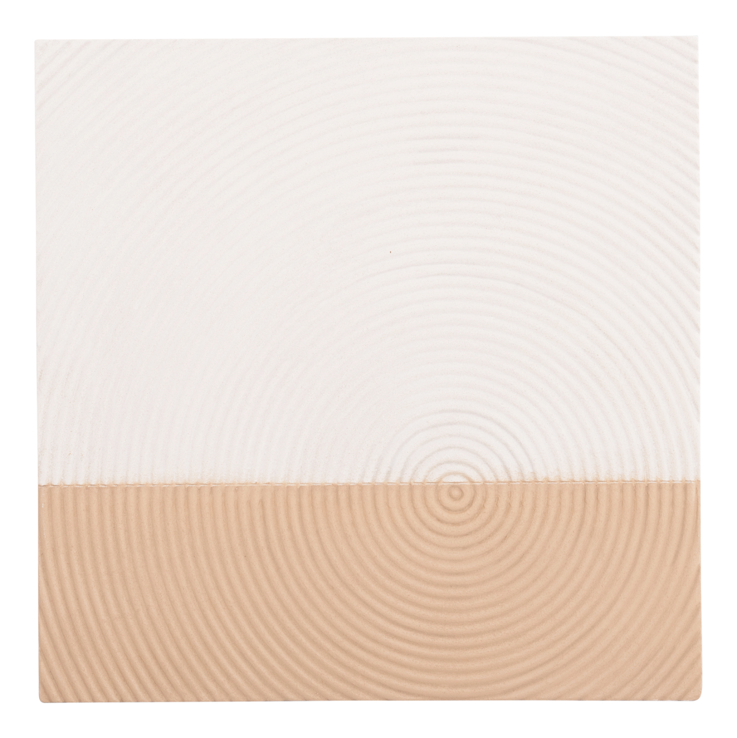 ΠΙΝΑΚΑΣ ΤΕΤΡΑΓΩΝΟΣ ΣΕΙΡΑ SANTORINI HM4519 MDF ΣΕ ΥΠΟΛΕΥΚΟ-ΚΑΦΕ ΧΡΩΜΑ 80x4(πάχος)x80Υεκ. 1