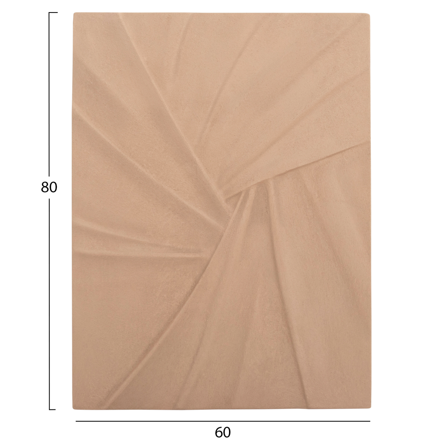 ΠΙΝΑΚΑΣ ΟΡΘΟΓΩΝΙΟΣ ΣΕΙΡΑ SANTORINI HM4522 MDF ΣΕ ΜΠΕΖ ΧΡΩΜΑ 60x4(πάχος)x80Υεκ. 2