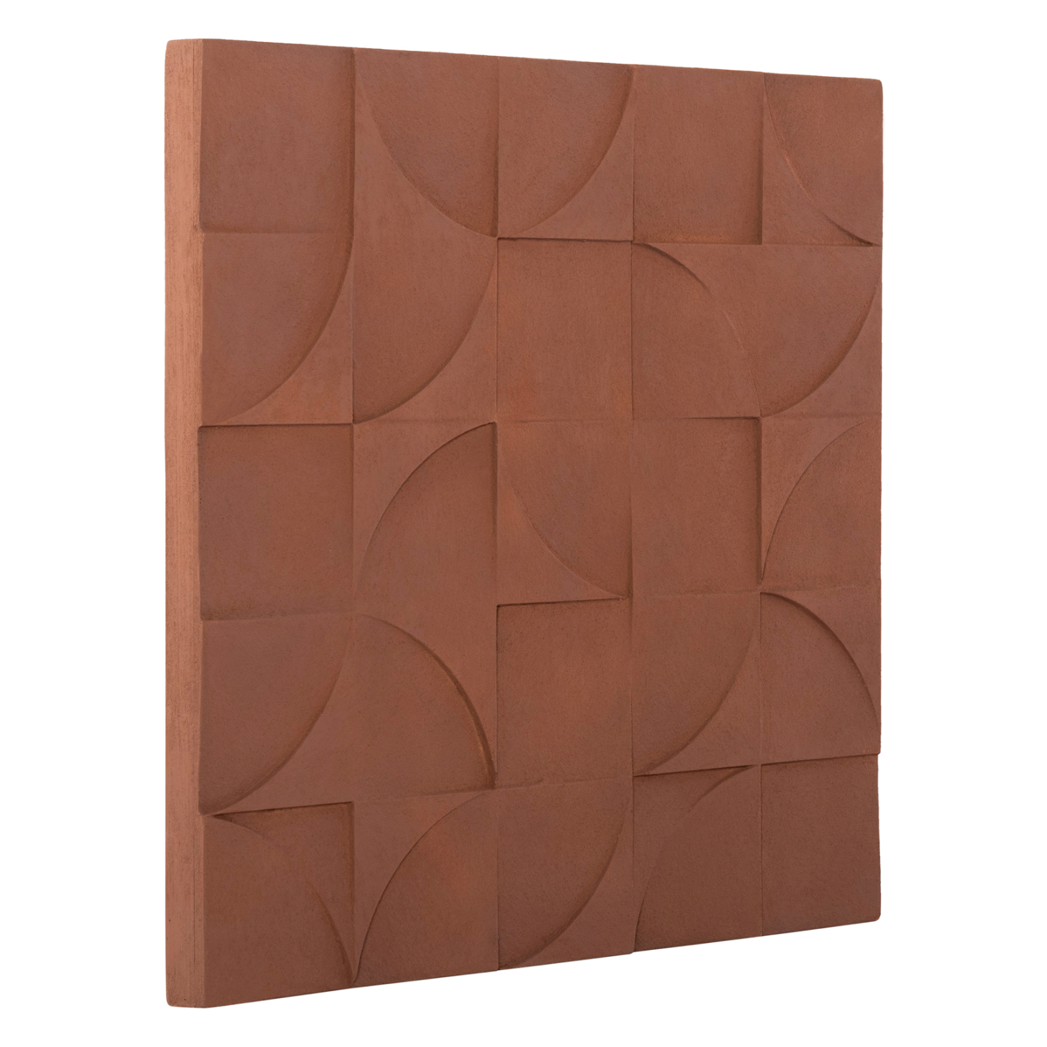 ΠΙΝΑΚΑΣ ΤΕΤΡΑΓΩΝΟΣ ΣΕΙΡΑ SANTORINI HM4524 MDF ΣΕ ΚΑΦΕ ΧΡΩΜΑ 80x5(πάχος)x80Υεκ. 3