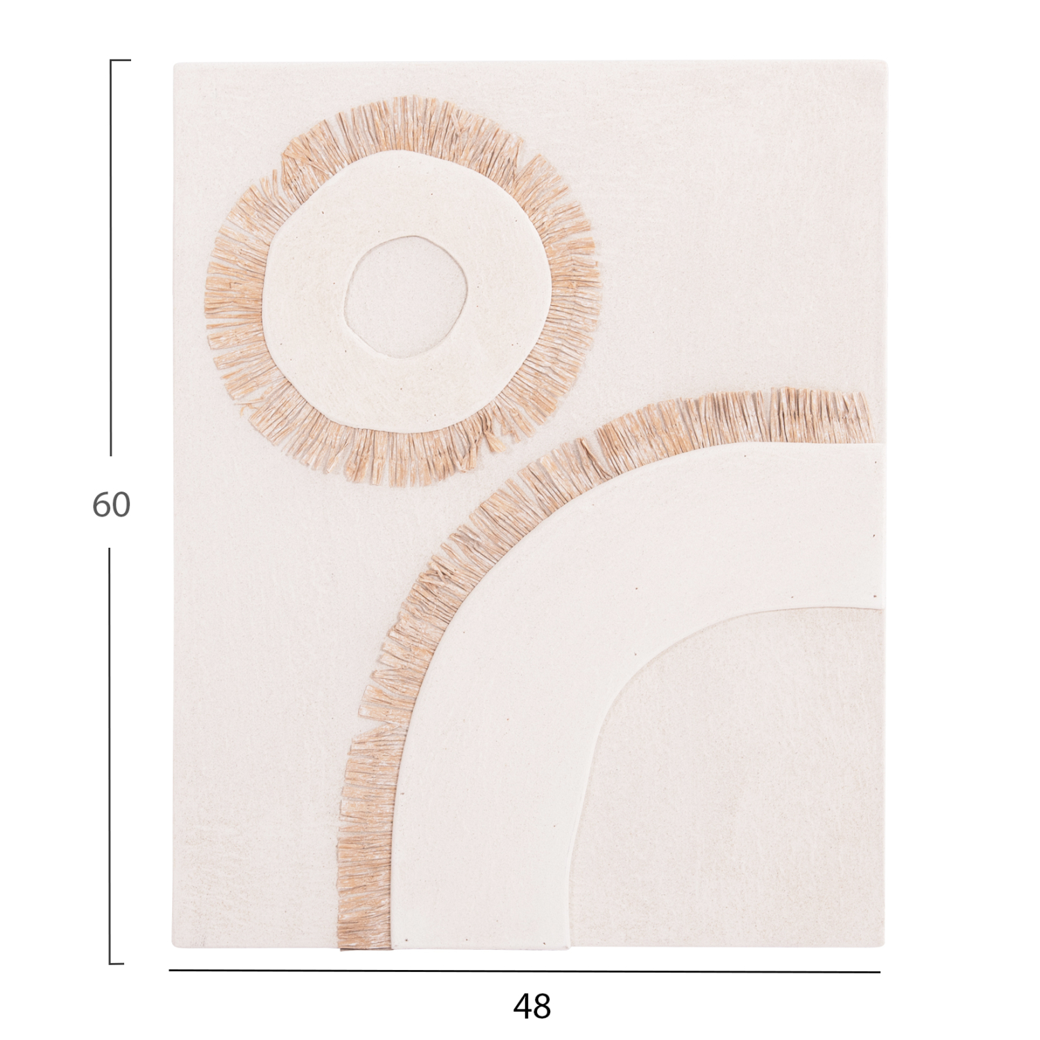ΠΙΝΑΚΑΣ ΟΡΘΟΓΩΝΙΟΣ ΣΕΙΡΑ SANTORINI HM4534 MDF ΥΠΟΛΕΥΚΟ ΧΡΩΜΑ-ΔΙΑΚΟΣΜΗΣΗ ΜΠΕΖ 48x4,5(πάχος)x60Υεκ. 2