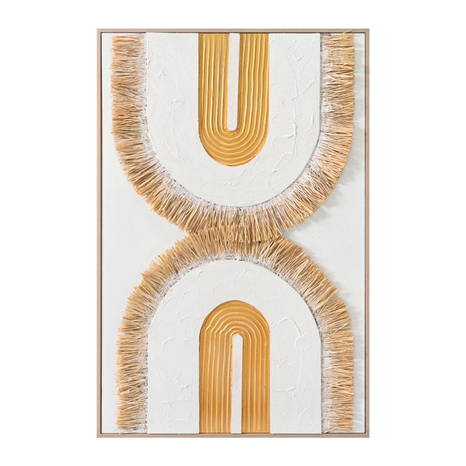 ΠΙΝΑΚΑΣ 3D HM4537.01 ΜΕ ΚΟΡΝΙΖΑ ΜΠΕΖ-ΚΑΜΒΑΣ ΛΕΥΚΟΣ-ΧΕΙΡΟΠΟΙΗΤΟΣ 80x3,5x120Υεκ. 1