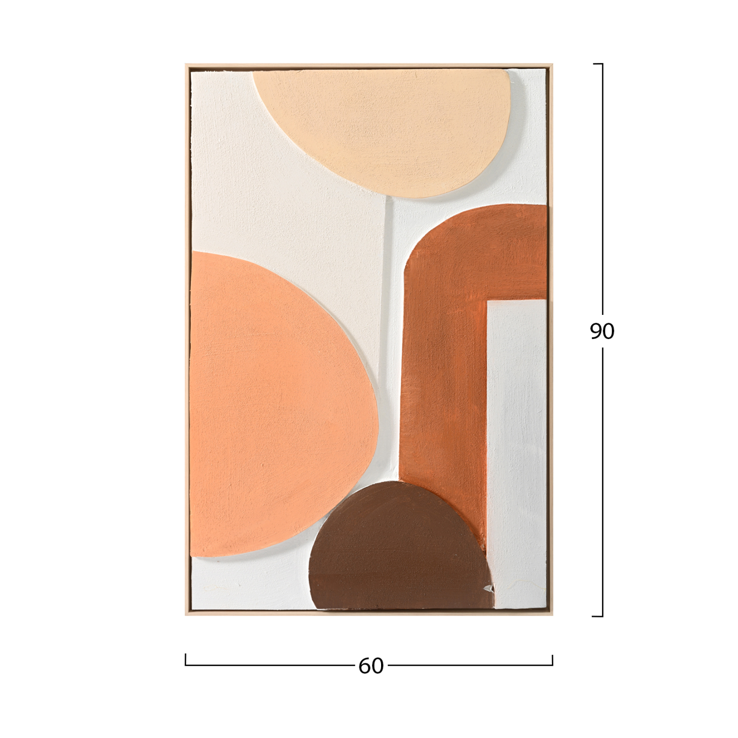 ΠΙΝΑΚΑΣ ΤΟΙΧΟΥ 3D FLUO HM4543.01 ΜΕ ΚΟΡΝΙΖΑ ΜΠΕΖ-ΧΕΙΡΟΠΟΙΗΤΑ ΣΧΕΔΙΑ 60x4,5Χ90Υεκ. 2