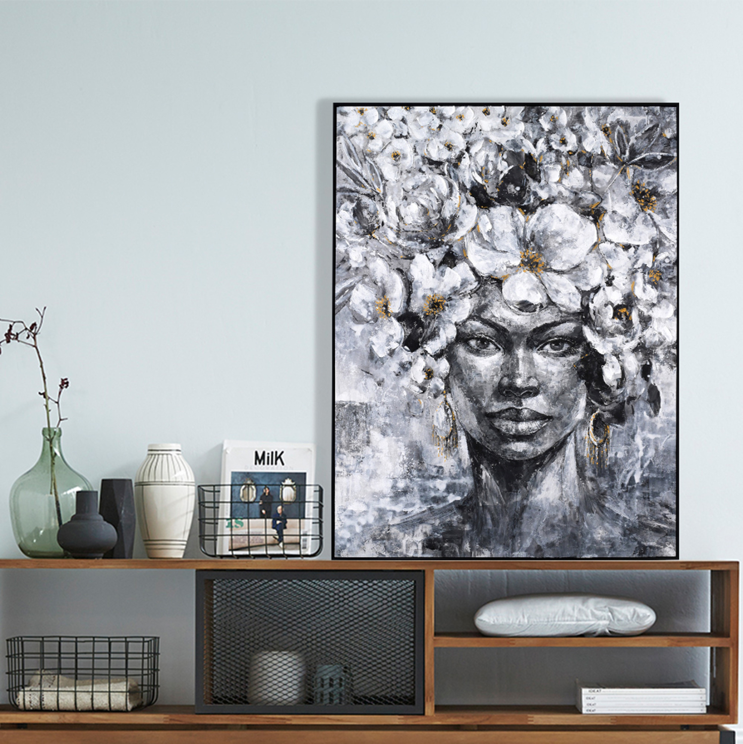 ΠΙΝΑΚΑΣ TOIXOY MARIP HM4545 ΚΟΡΝΙΖΑ ΜΑΥΡΗ-ΚΑΜΒΑΣ ΕΚΤΥΠΩΣΗ 92x4,5x122Υεκ 3