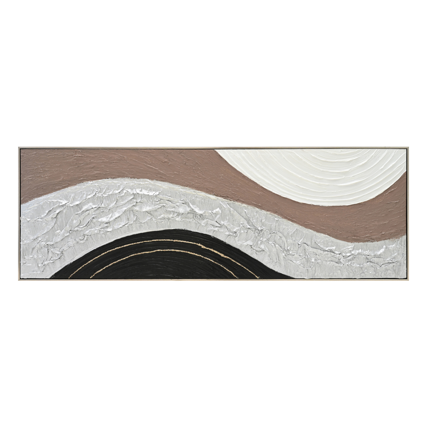 ΠΙΝΑΚΑΣ ΤΟΙΧΟΥ ABSTRACT HM4552.02 ΜΕ ΚΟΡΝΙΖΑ ΜΠΕΖ-ΚΑΜΒΑΣ-ΧΕΙΡΟΠΟΙΗΤΟΣ 152x4.5x52Υεκ. 1