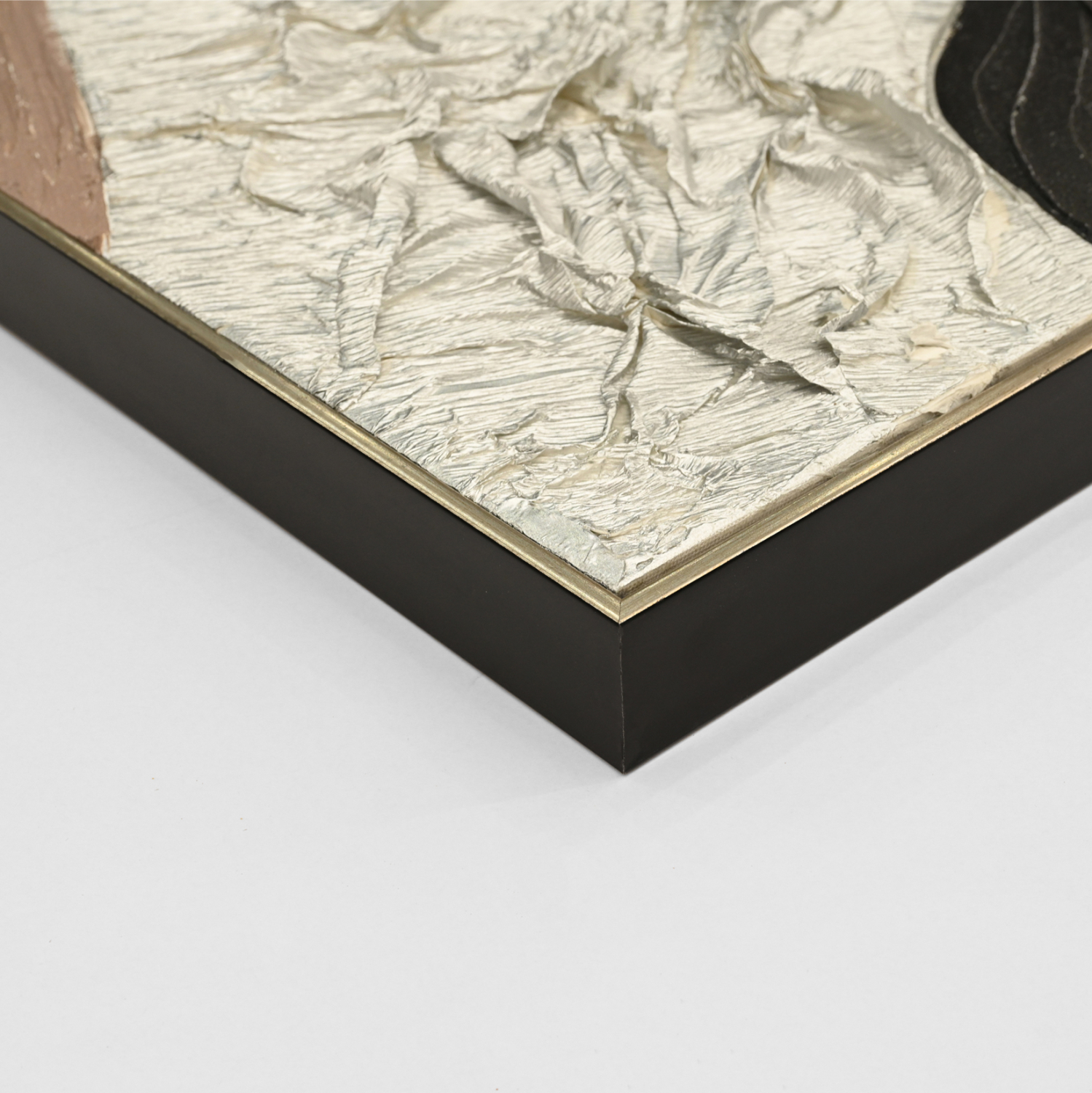 ΠΙΝΑΚΑΣ ΤΟΙΧΟΥ ABSTRACT (ΤΕΤΡΑΓΩΝΟΣ) HM4553.01 ΜΕ ΚΟΡΝΙΖΑ ΜΠΕΖ-ΚΑΜΒΑΣ 82x4.5x82Υεκ 4