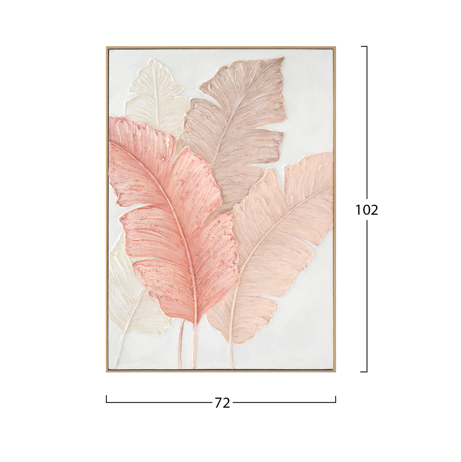 ΠΙΝΑΚΑΣ TOIXOY TROPICO HM4556 ΜΕ ΚΟΡΝΙΖΑ ΜΠΕΖ-ΚΑΜΒΑΣ-ΠΛΑΤΙΑ ΦΥΛΛΑ 72x4,5x102Υεκ. 2