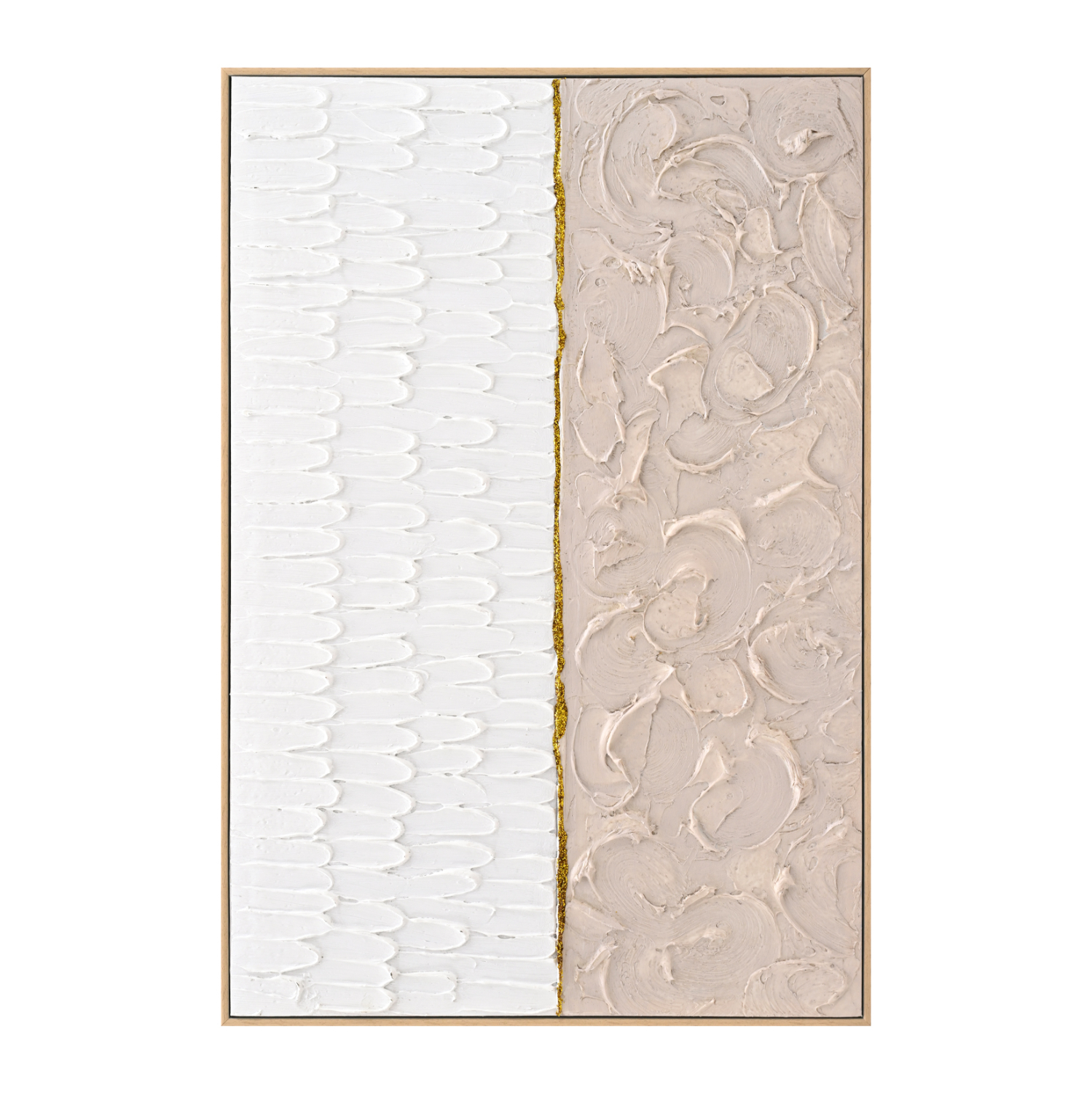 ΠΙΝΑΚΑΣ TOIXOY SHON HM4558 ΜΕ ΚΟΡΝΙΖΑ ΜΠΕΖ-ΚΑΜΒΑΣ ΣΕ ΛΕΥΚΟ-ΜΠΕΖ 62x4,5x92Υεκ. 1