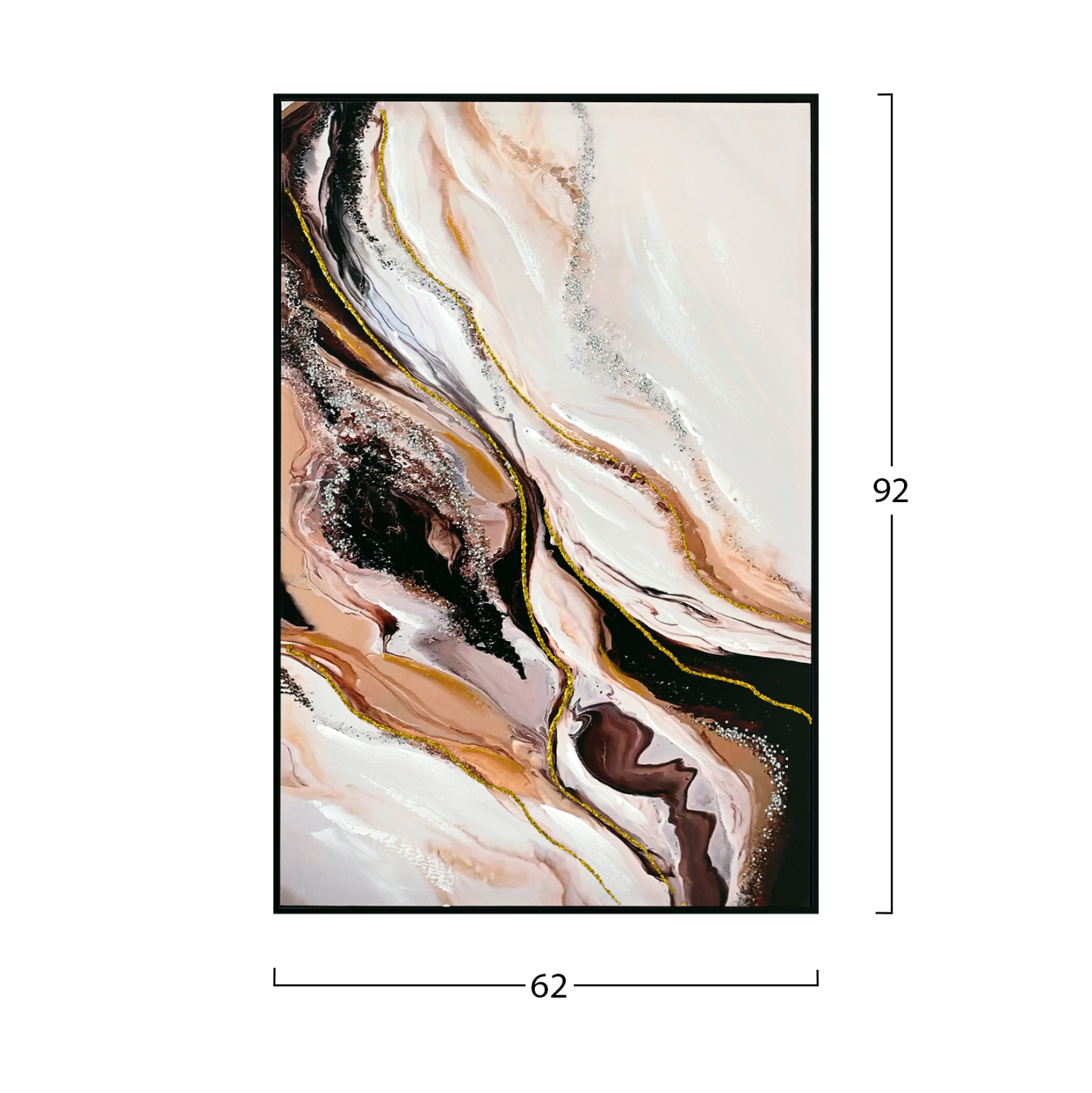 ΠΙΝΑΚΑΣ TOIXOY HM4560 ΜΕ ΚΟΡΝΙΖΑ ΜΑΥΡΗ-ΚΑΜΒΑΣ ΕΚΤΥΠΩΣΗ ABSTRACT 62x4x92Υεκ. 2