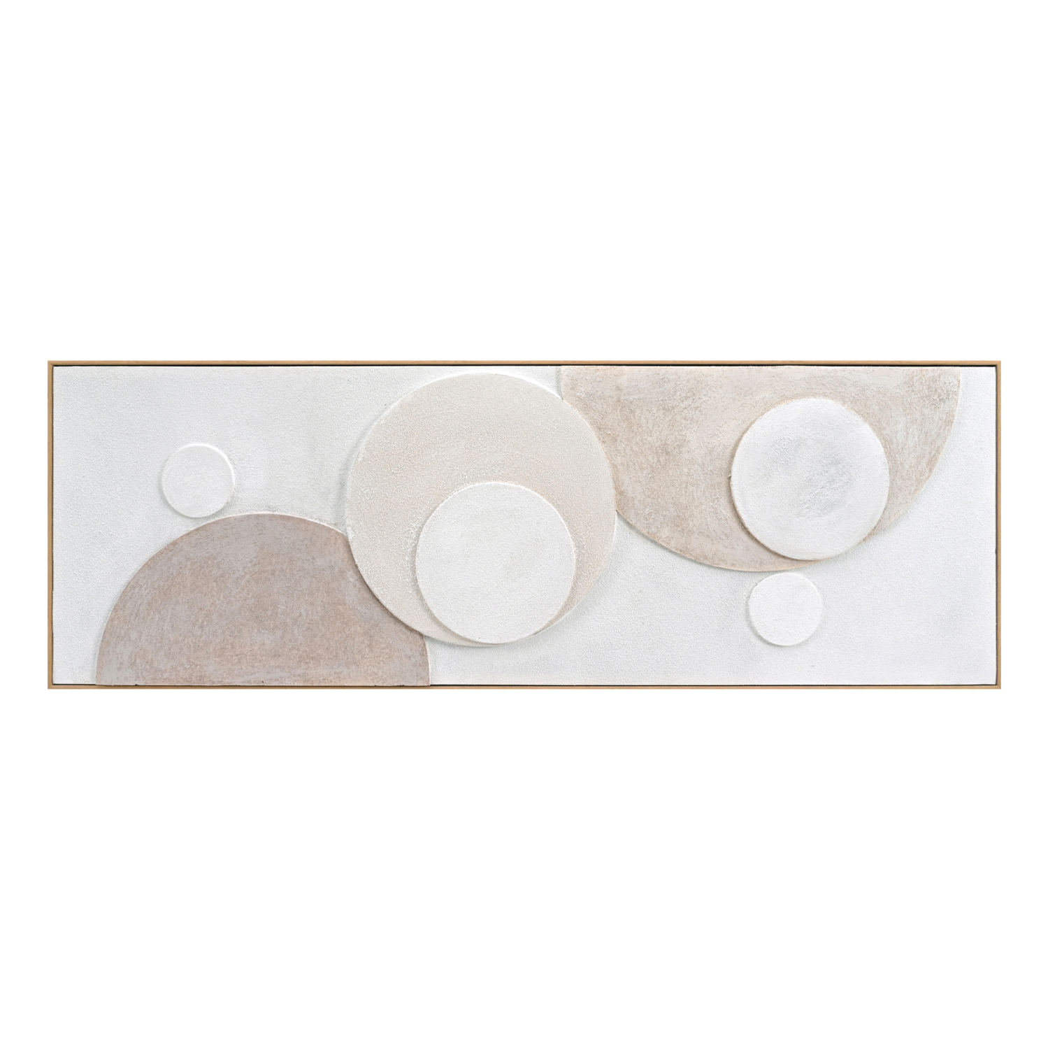 ΠΙΝΑΚΑΣ ΤΟΙΧΟΥ 3D SWIRL HM4573 ΜΕ ΚΟΡΝΙΖΑ ΜΠΕΖ-ΧΕΙΡΟΠΟΙΗΤΟΙ ΚΥΚΛΟΙ 152x5Χ52Υεκ. 1