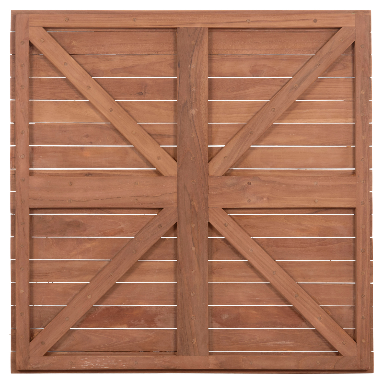 ΕΠΙΦΑΝΕΙΑ ΤΡΑΠΕΖΙΟΥ ΤΕΤΡΑΓΩΝΗ HM18137 ΞΥΛΟ TEAK--ΦΥΣΙΚΟ 80x80x4(πάχος)εκ. 8