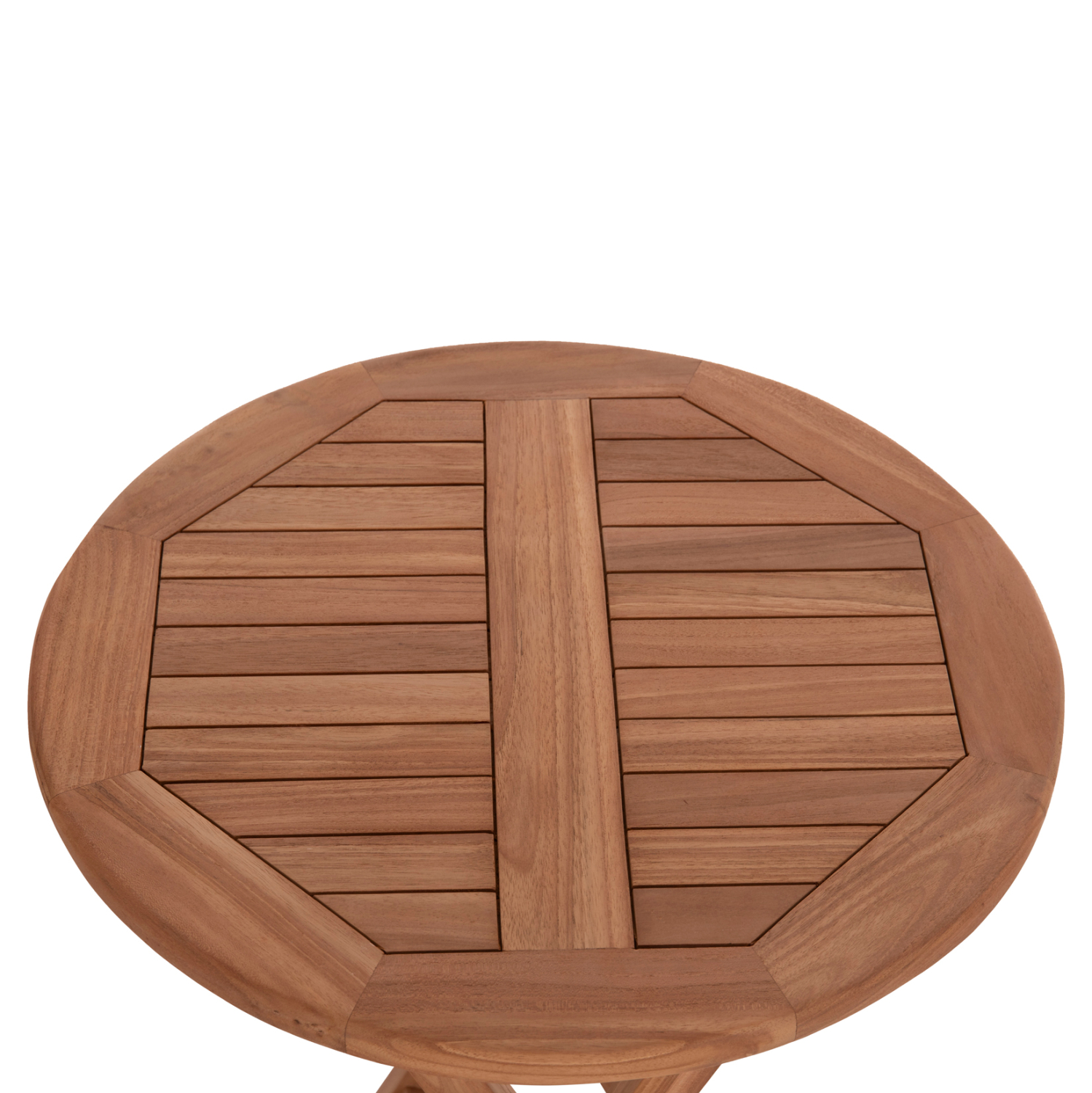 ΤΡΑΠΕΖΙ ΣΚΗΝΟΘΕΤΗ ΣΤΡΟΓΓΥΛΟ ERIS HM18119 ΞΥΛΟ TEAK--ΦΥΣΙΚΟ Φ60x75Υεκ. 7