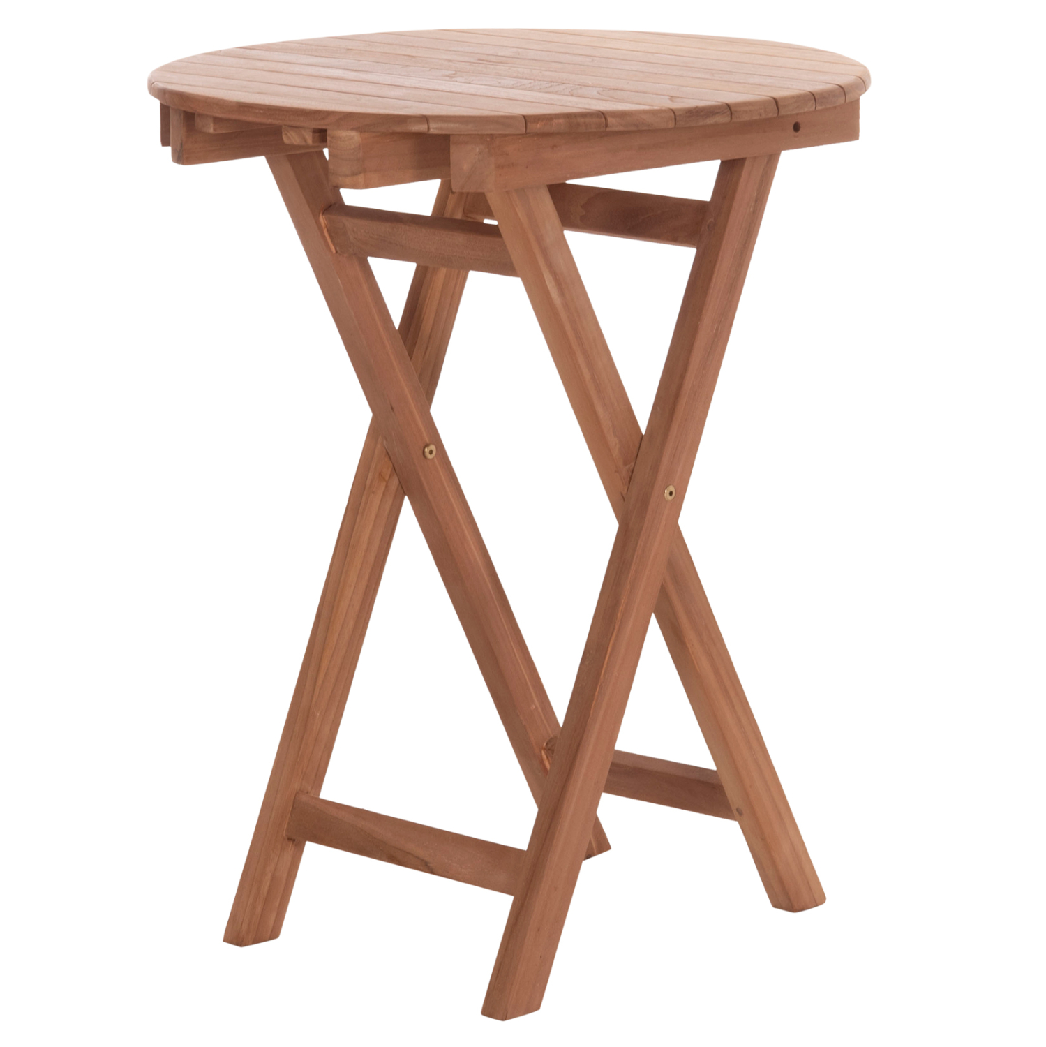 ΤΡΑΠΕΖΙ ΣΚΗΝΟΘΕΤΗ ΣΤΡΟΓΓΥΛΟ HEIDEL HM18120 ΞΥΛΟ TEAK--ΦΥΣΙΚΟ Φ60x75Υεκ. 4