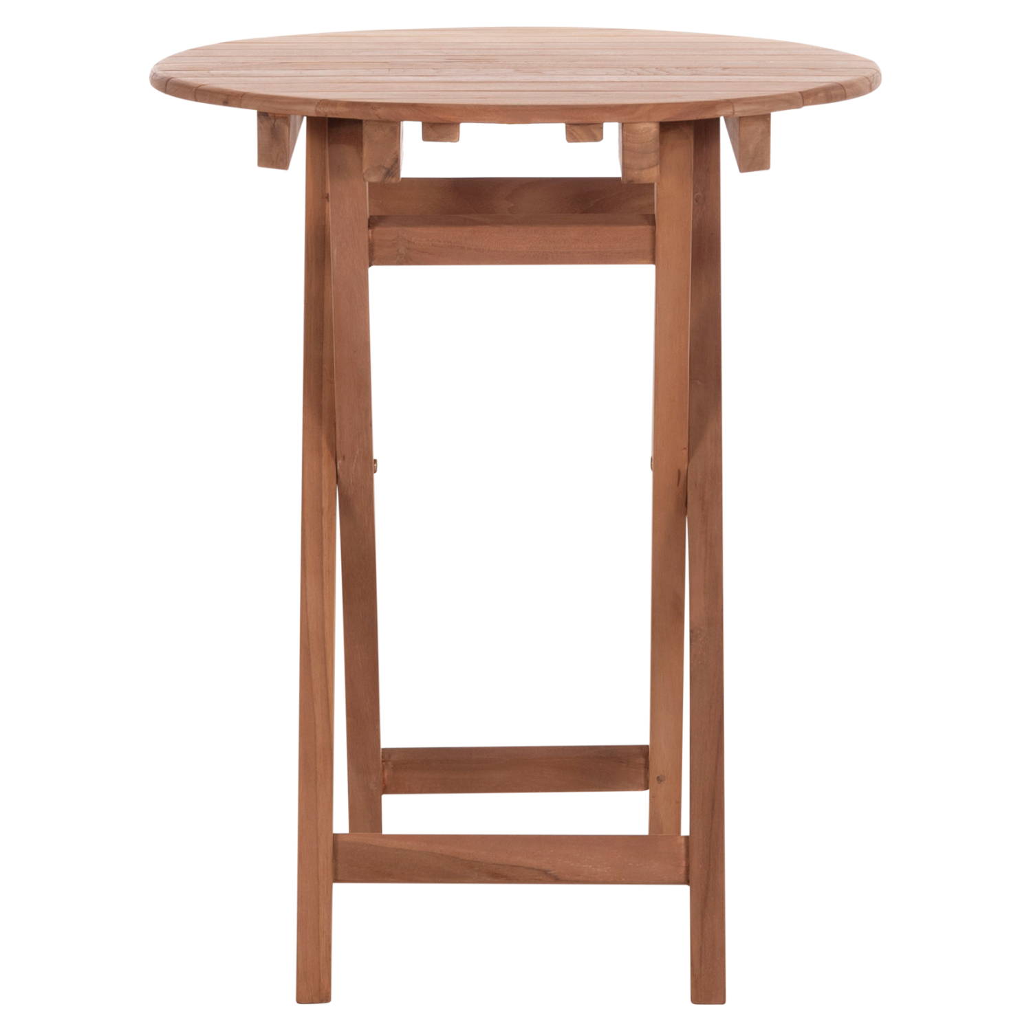 ΤΡΑΠΕΖΙ ΣΚΗΝΟΘΕΤΗ ΣΤΡΟΓΓΥΛΟ HEIDEL HM18120 ΞΥΛΟ TEAK--ΦΥΣΙΚΟ Φ60x75Υεκ. 5
