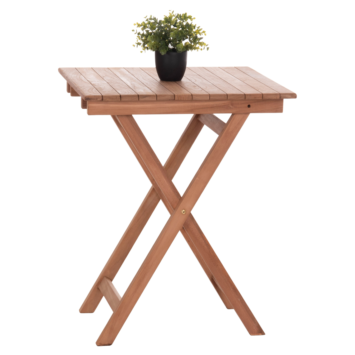 ΤΡΑΠΕΖΙ ΣΚΗΝΟΘΕΤΗ ΤΕΤΡΑΓΩΝΟ HEIDEL HM18121 ΞΥΛΟ TEAK--ΦΥΣΙΚΟ 60x60x75Υεκ. 1