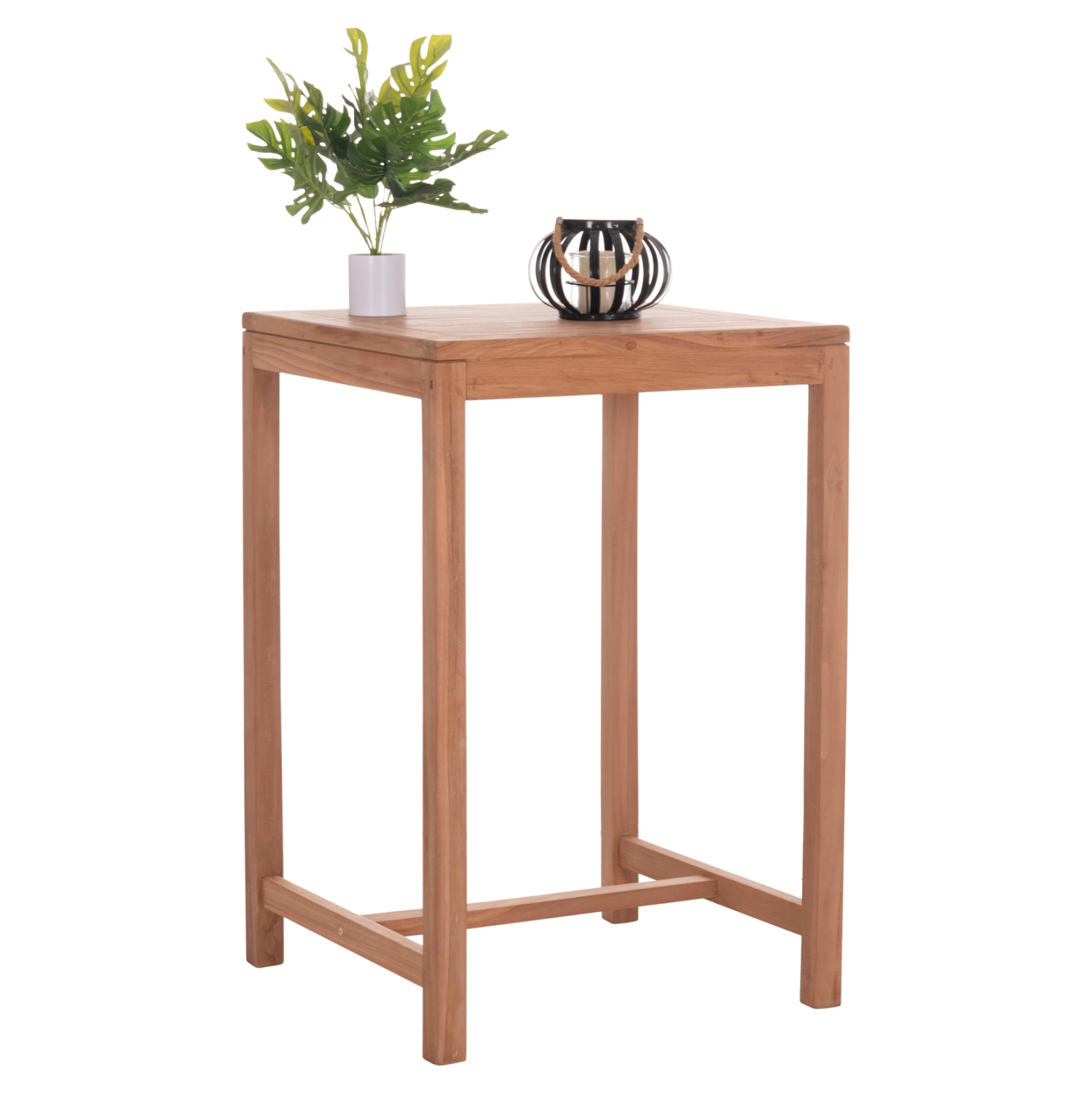 ΤΡΑΠΕΖΙ ΜΠΑΡ ΤΕΤΡΑΓΩΝΟ PRESSCOT HM18113 ΞΥΛΟ TEAK ΣΕ ΦΥΣΙΚΟ 70x70x105Υεκ. 1