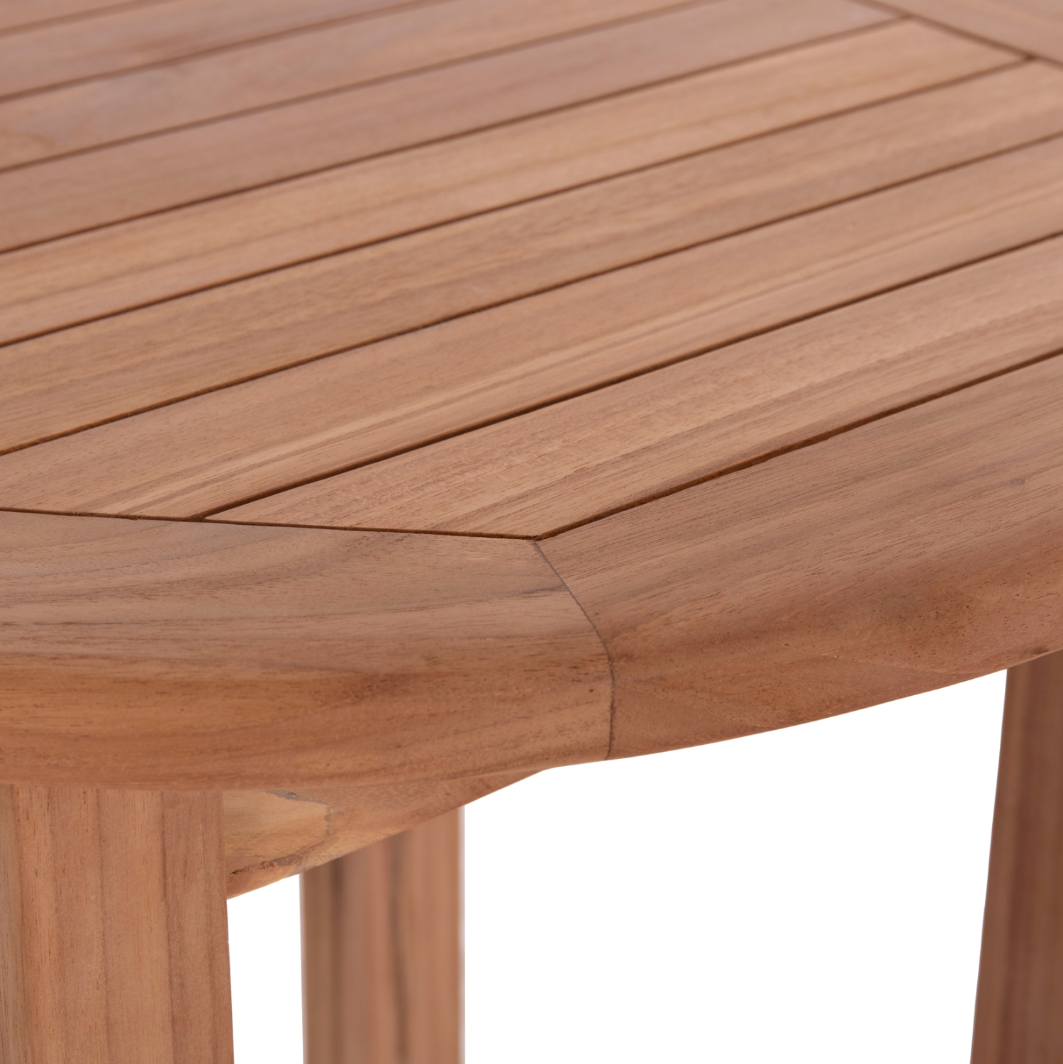 ΤΡΑΠΕΖΙ/ΣΤΑΝΤ ΜΠΑΡ ΣΤΡΟΓΓΥΛΟ PRESSCOT HM18114 ΞΥΛΟ TEAK--ΦΥΣΙΚΟ Φ60x105Υεκ. 10