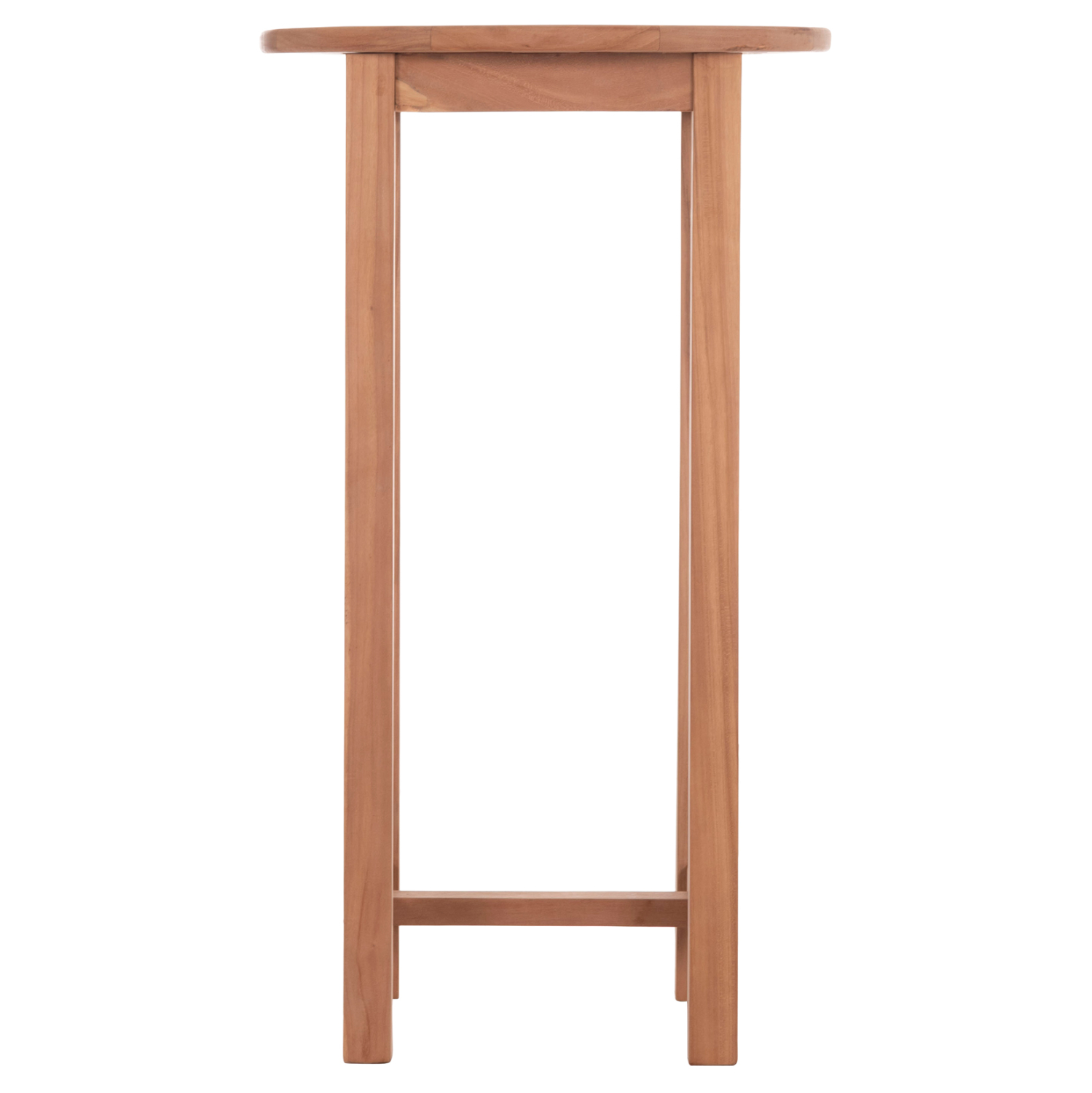 ΤΡΑΠΕΖΙ/ΣΤΑΝΤ ΜΠΑΡ ΣΤΡΟΓΓΥΛΟ PRESSCOT HM18114 ΞΥΛΟ TEAK--ΦΥΣΙΚΟ Φ60x105Υεκ. 3