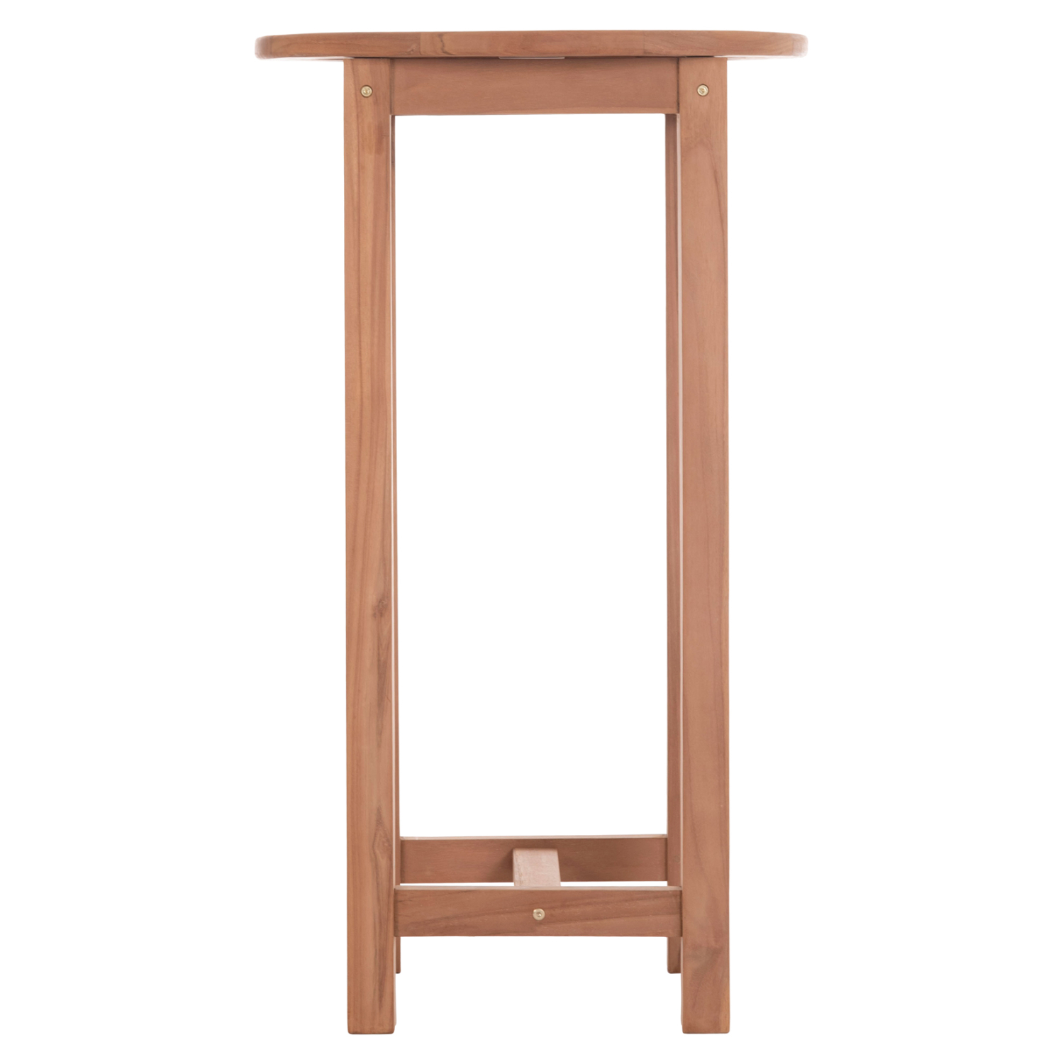 ΤΡΑΠΕΖΙ/ΣΤΑΝΤ ΜΠΑΡ ΣΤΡΟΓΓΥΛΟ PRESSCOT HM18114 ΞΥΛΟ TEAK--ΦΥΣΙΚΟ Φ60x105Υεκ. 5