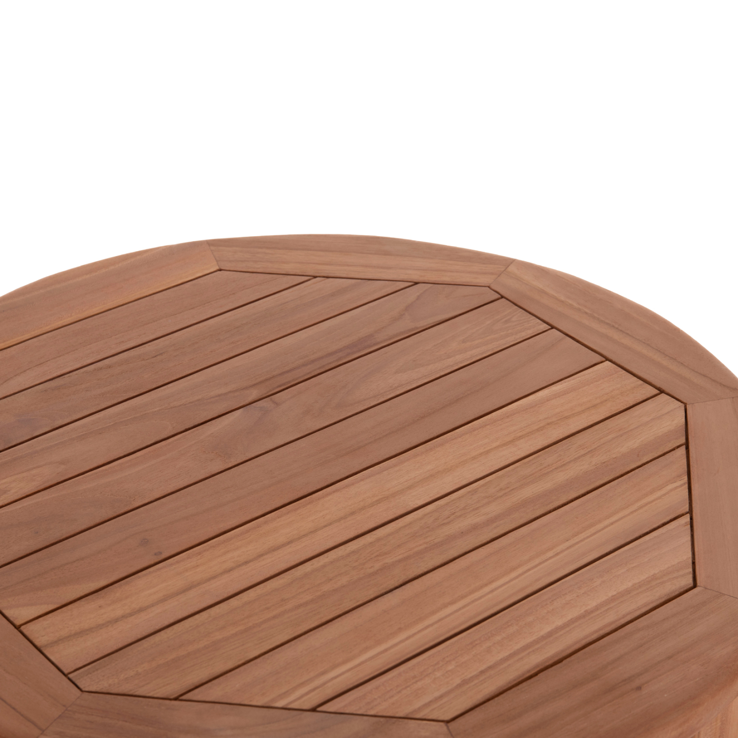 ΤΡΑΠΕΖΙ/ΣΤΑΝΤ ΜΠΑΡ ΣΤΡΟΓΓΥΛΟ PRESSCOT HM18114 ΞΥΛΟ TEAK--ΦΥΣΙΚΟ Φ60x105Υεκ. 8