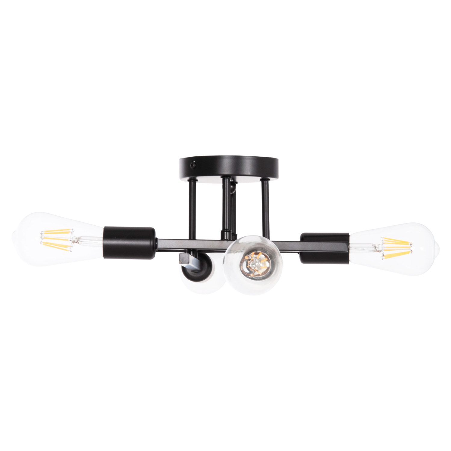 ΦΩΤΙΣΤΙΚΟ ΟΡΟΦΗΣ ΠΟΛΥΦΩΤΟ LIGHTY HM7428.11 ΜΕΤΑΛΛΟ ΣΕ ΜΑΥΡΟ 28x28x15Υεκ. 3