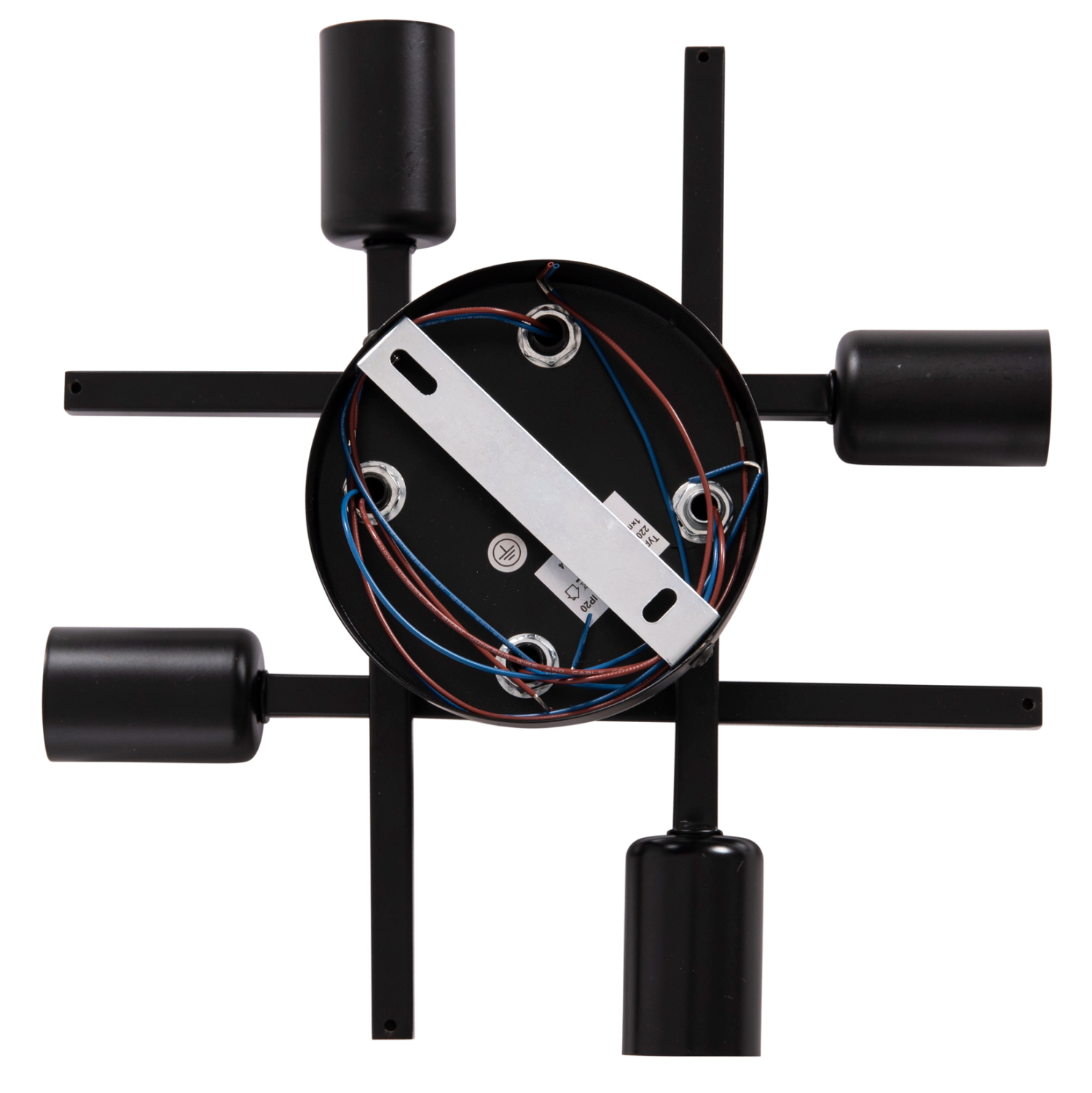 ΦΩΤΙΣΤΙΚΟ ΟΡΟΦΗΣ ΠΟΛΥΦΩΤΟ LIGHTY HM7428.11 ΜΕΤΑΛΛΟ ΣΕ ΜΑΥΡΟ 28x28x15Υεκ. 8