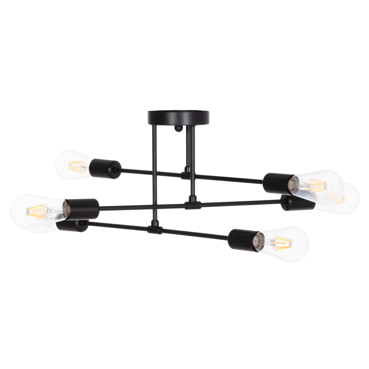 ΦΩΤΙΣΤΙΚΟ ΟΡΟΦΗΣ ΠΟΛΥΦΩΤΟ LIGHTY HM7427.11 ΜΕΤΑΛΛΟ ΣΕ ΜΑΥΡΟ 51x51x23Υεκ. 1