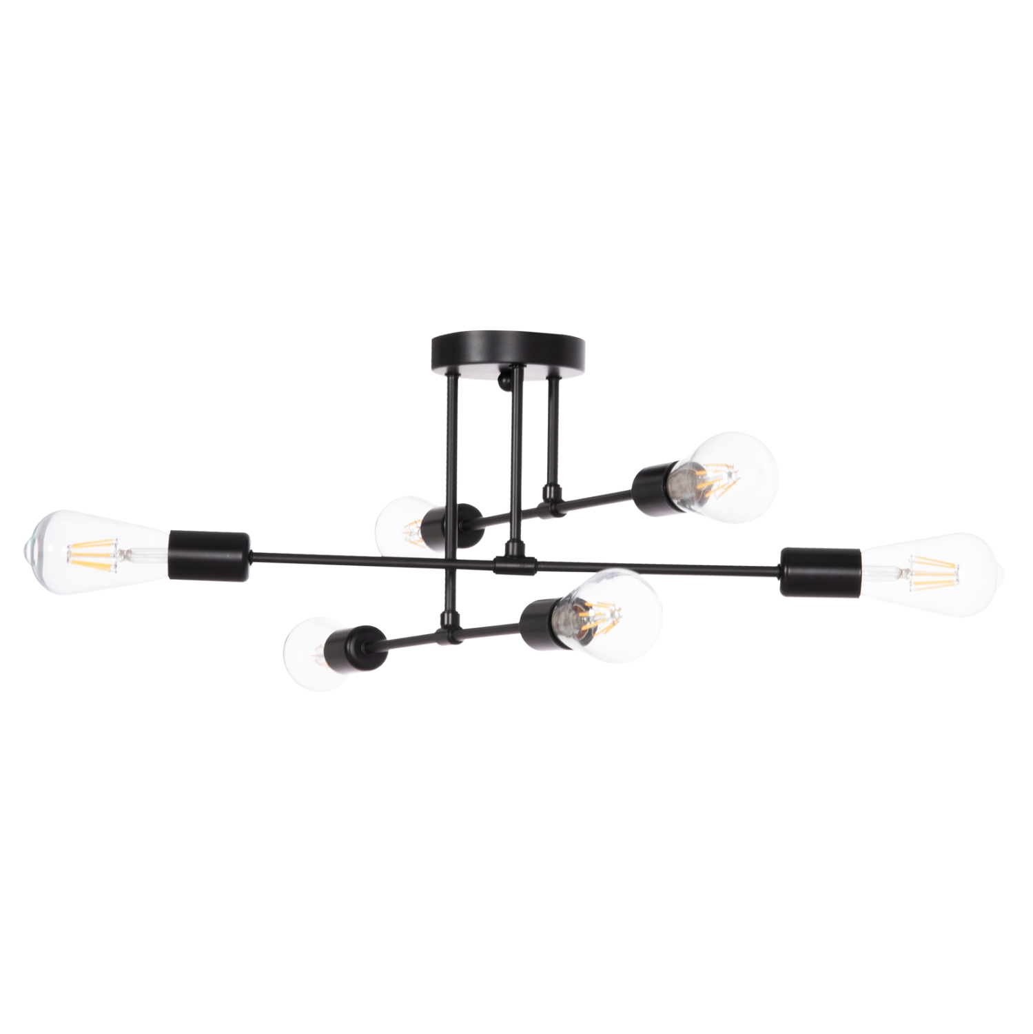 ΦΩΤΙΣΤΙΚΟ ΟΡΟΦΗΣ ΠΟΛΥΦΩΤΟ LIGHTY HM7427.11 ΜΕΤΑΛΛΟ ΣΕ ΜΑΥΡΟ 51x51x23Υεκ. 3